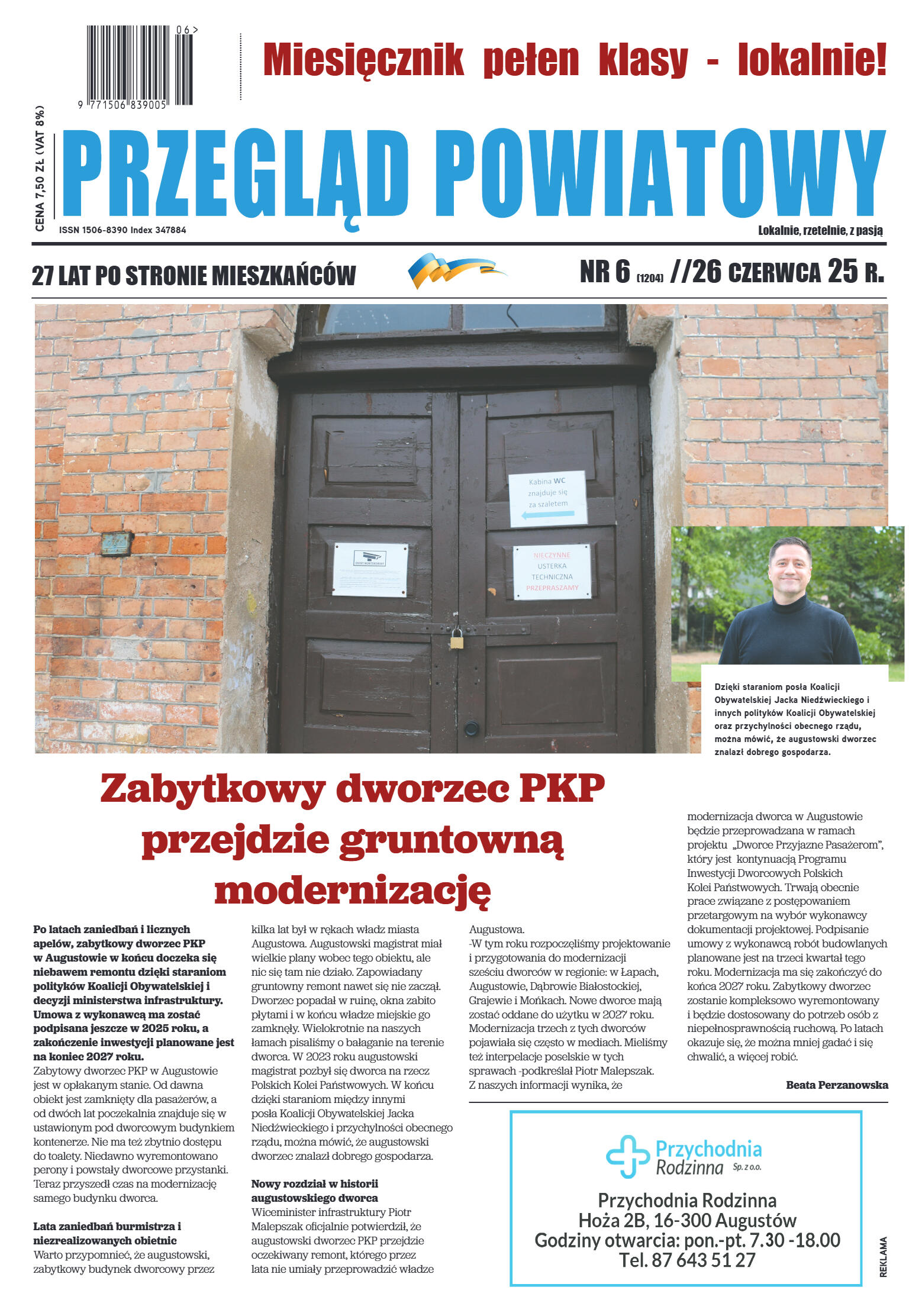 Miesięcznik Przegląd Powiatowy nr 6 z dnia 26 czer - strona 1