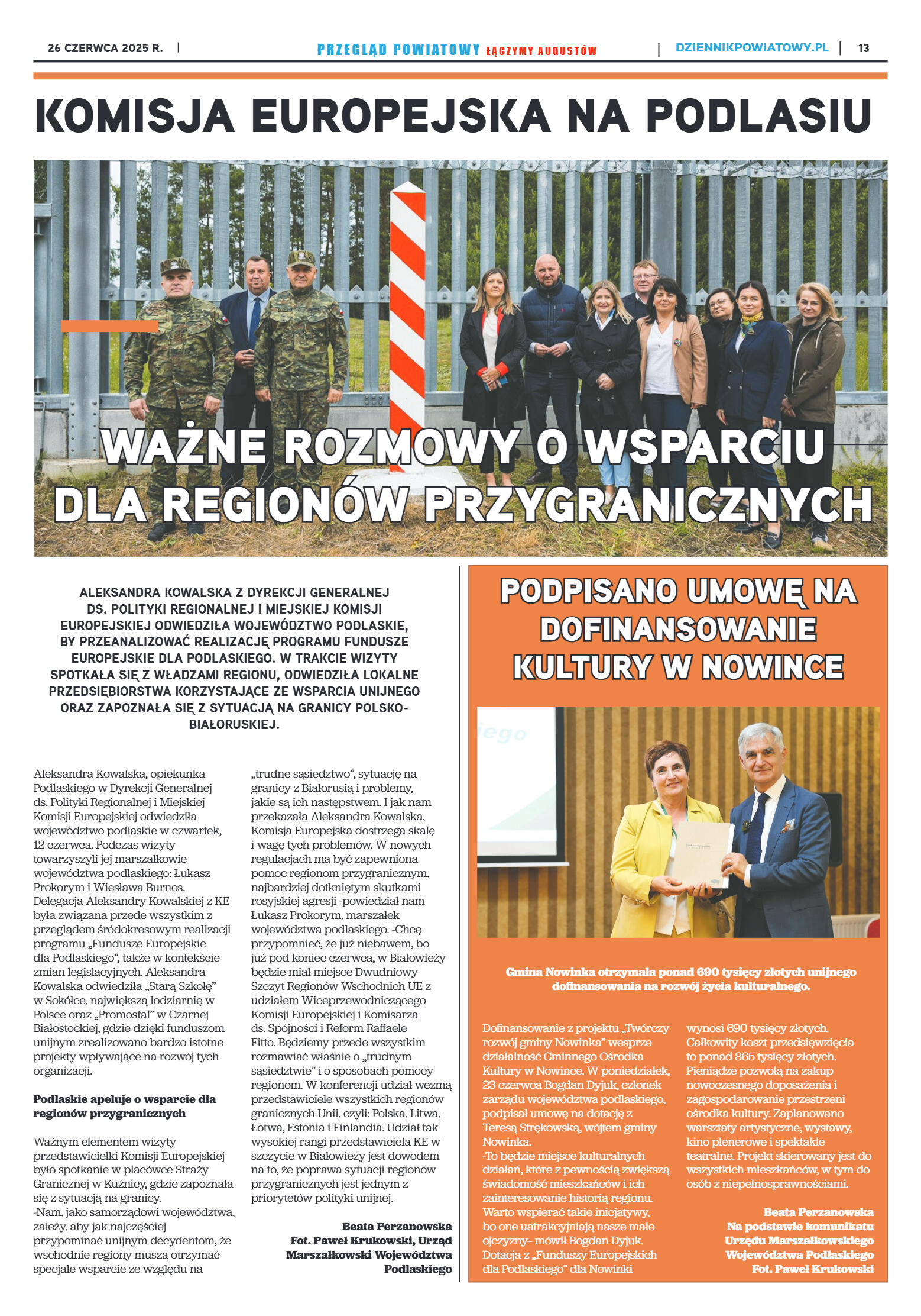 Miesięcznik Przegląd Powiatowy nr 6 z dnia 26 czer - strona 13