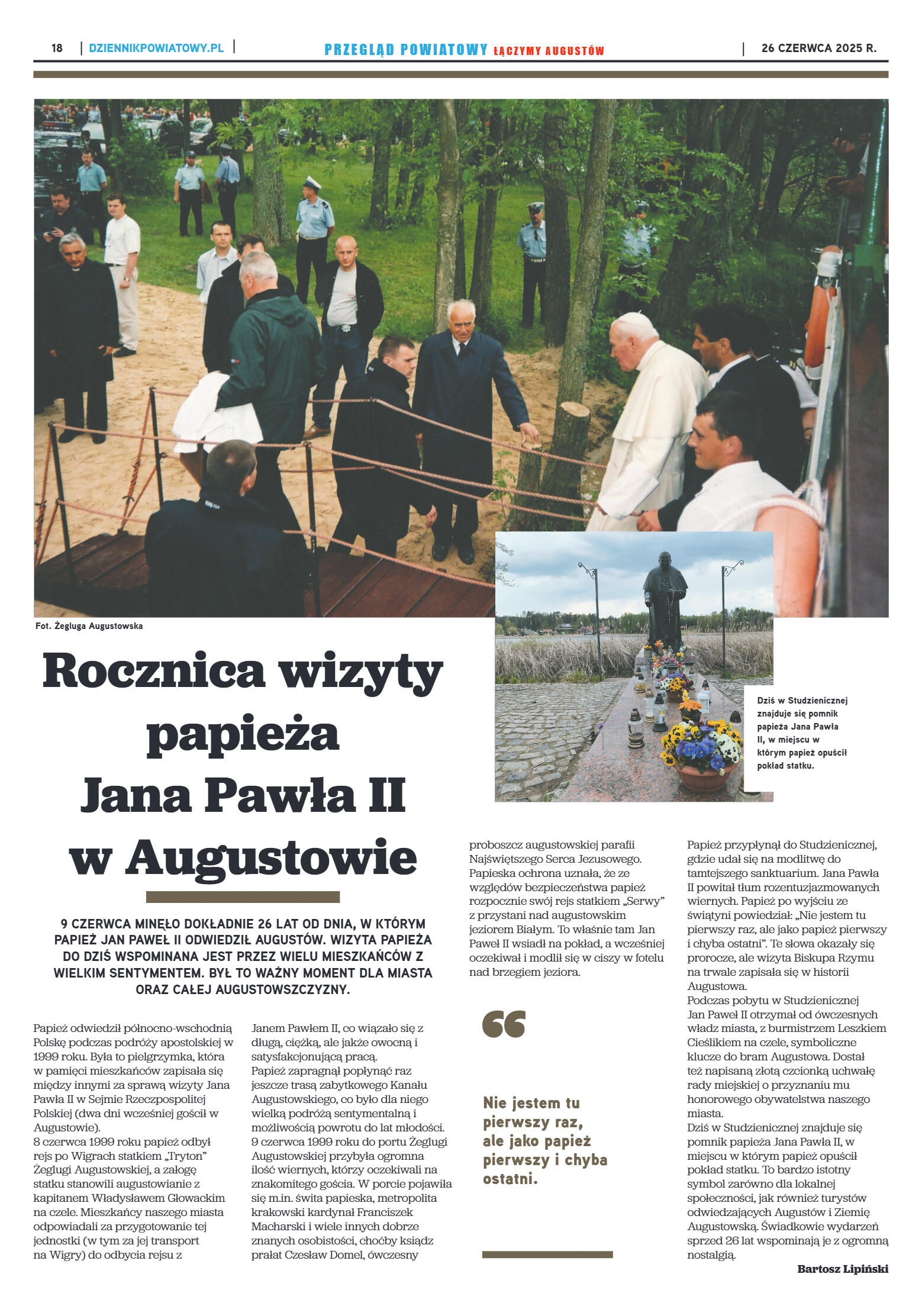 Miesięcznik Przegląd Powiatowy nr 6 z dnia 26 czer - strona 18