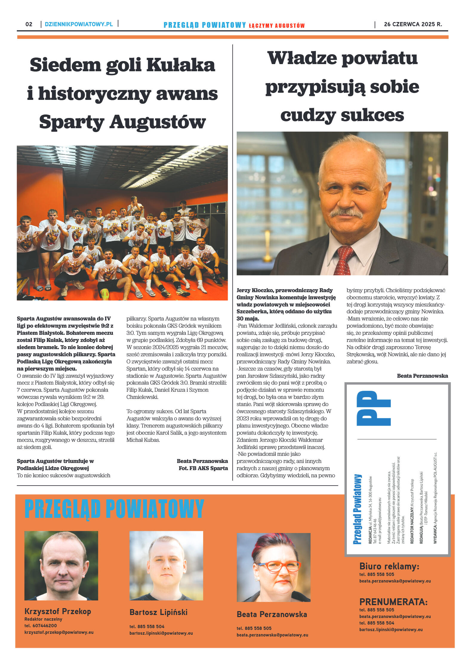 Miesięcznik Przegląd Powiatowy nr 6 z dnia 26 czer - strona 2