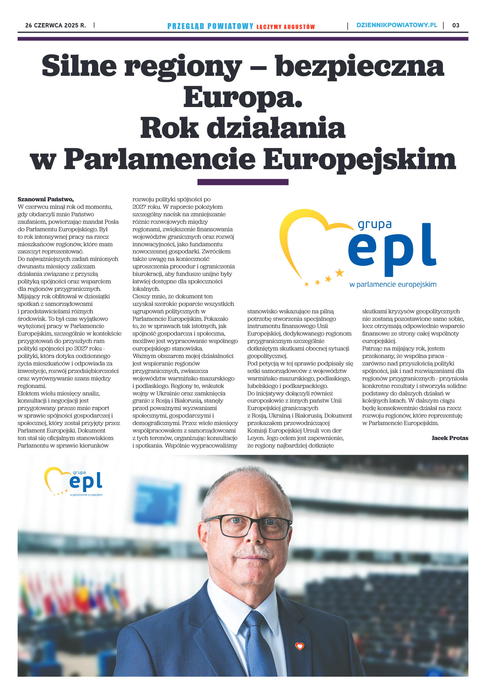 Miesięcznik Przegląd Powiatowy nr 6 z dnia 26 czer - strona 3