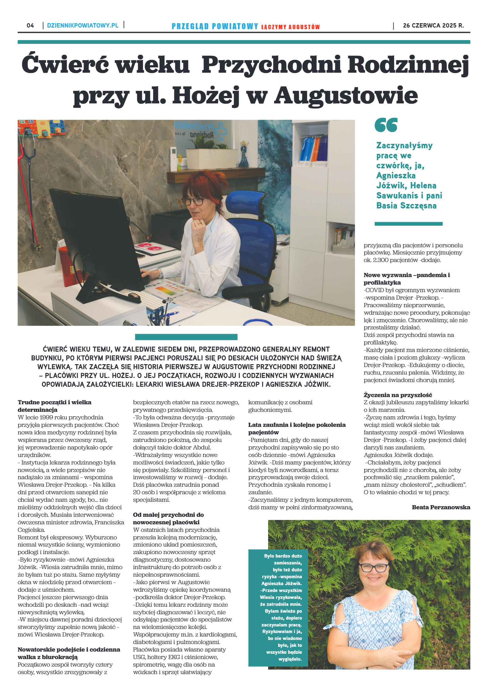 Miesięcznik Przegląd Powiatowy nr 6 z dnia 26 czer - strona 4