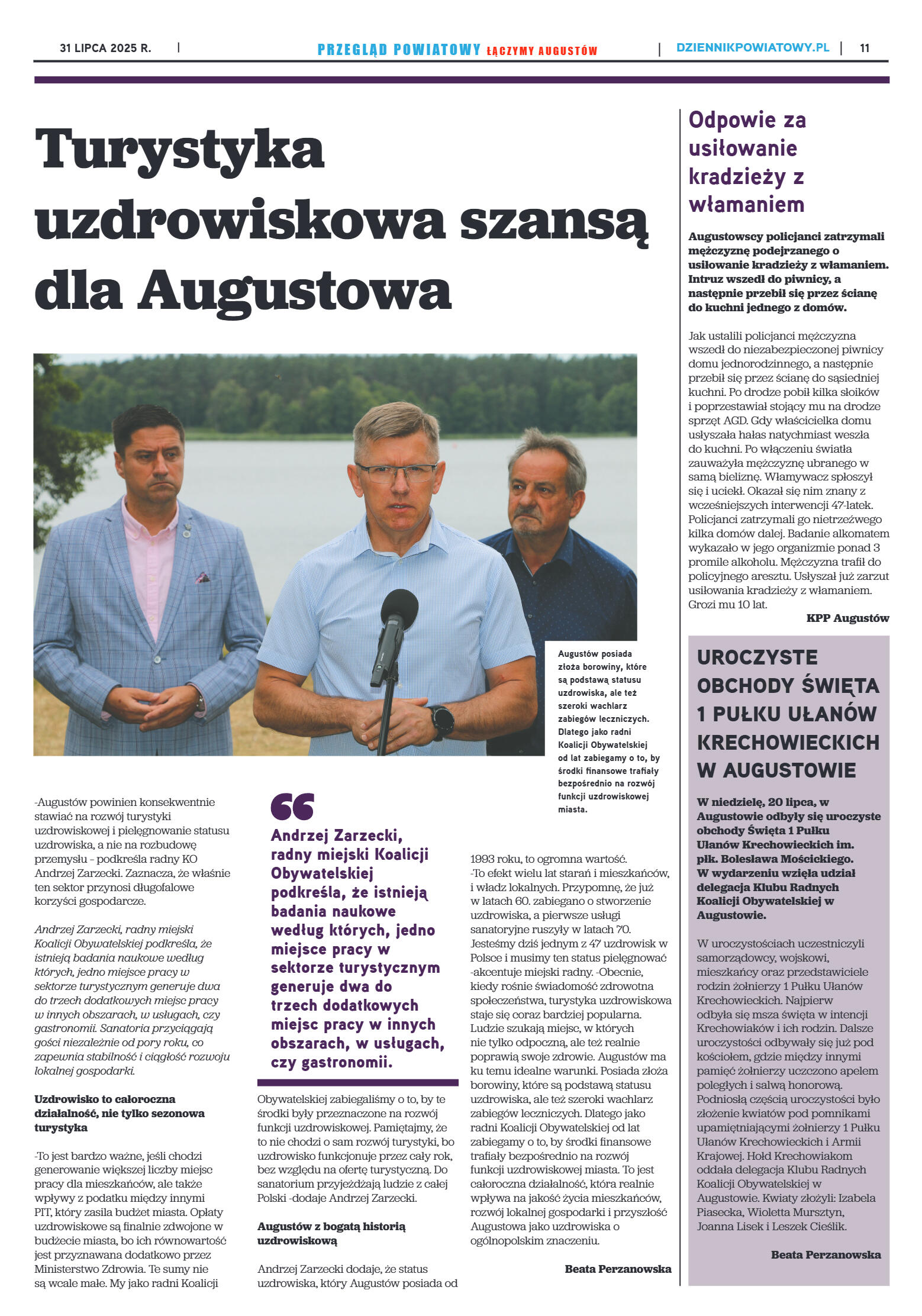 Miesięcznik Przegląd Powiatowy nr 7 z dnia 31 lipc - strona 11