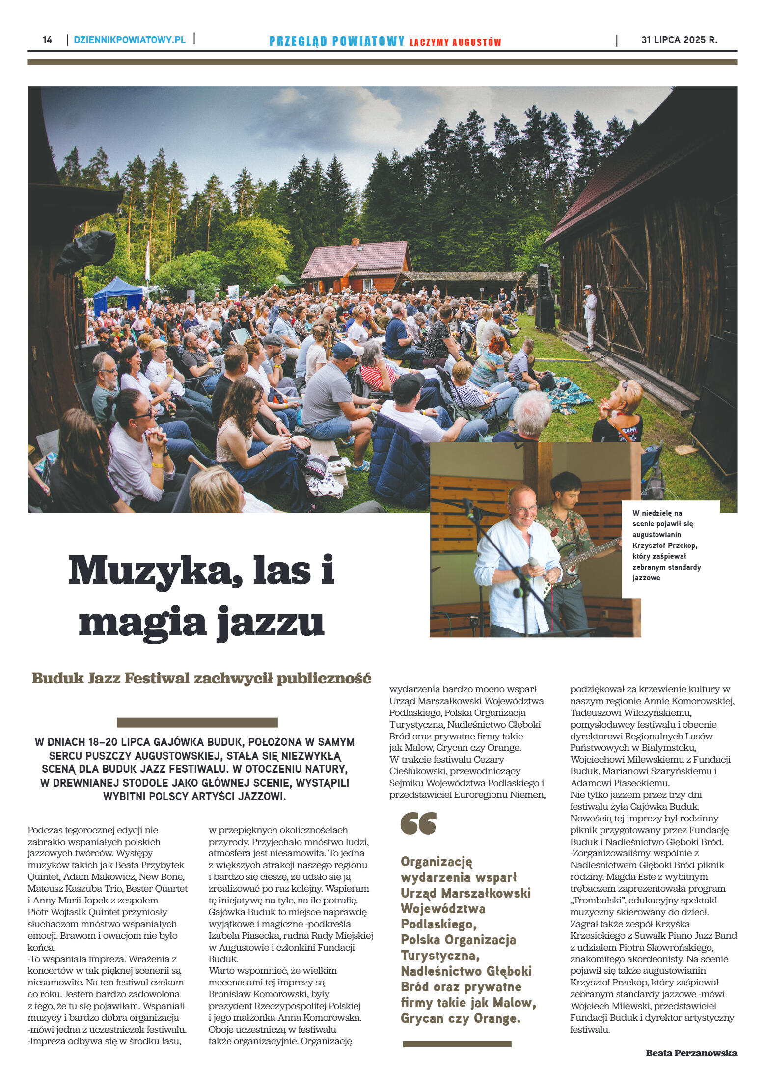 Miesięcznik Przegląd Powiatowy nr 7 z dnia 31 lipc - strona 14
