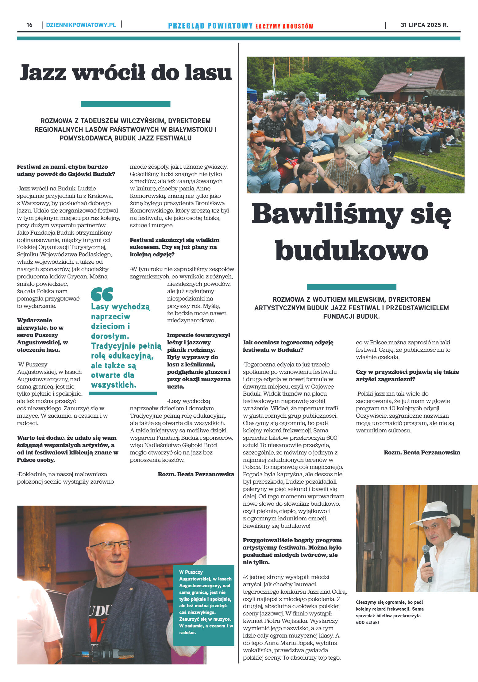 Miesięcznik Przegląd Powiatowy nr 7 z dnia 31 lipc - strona 16
