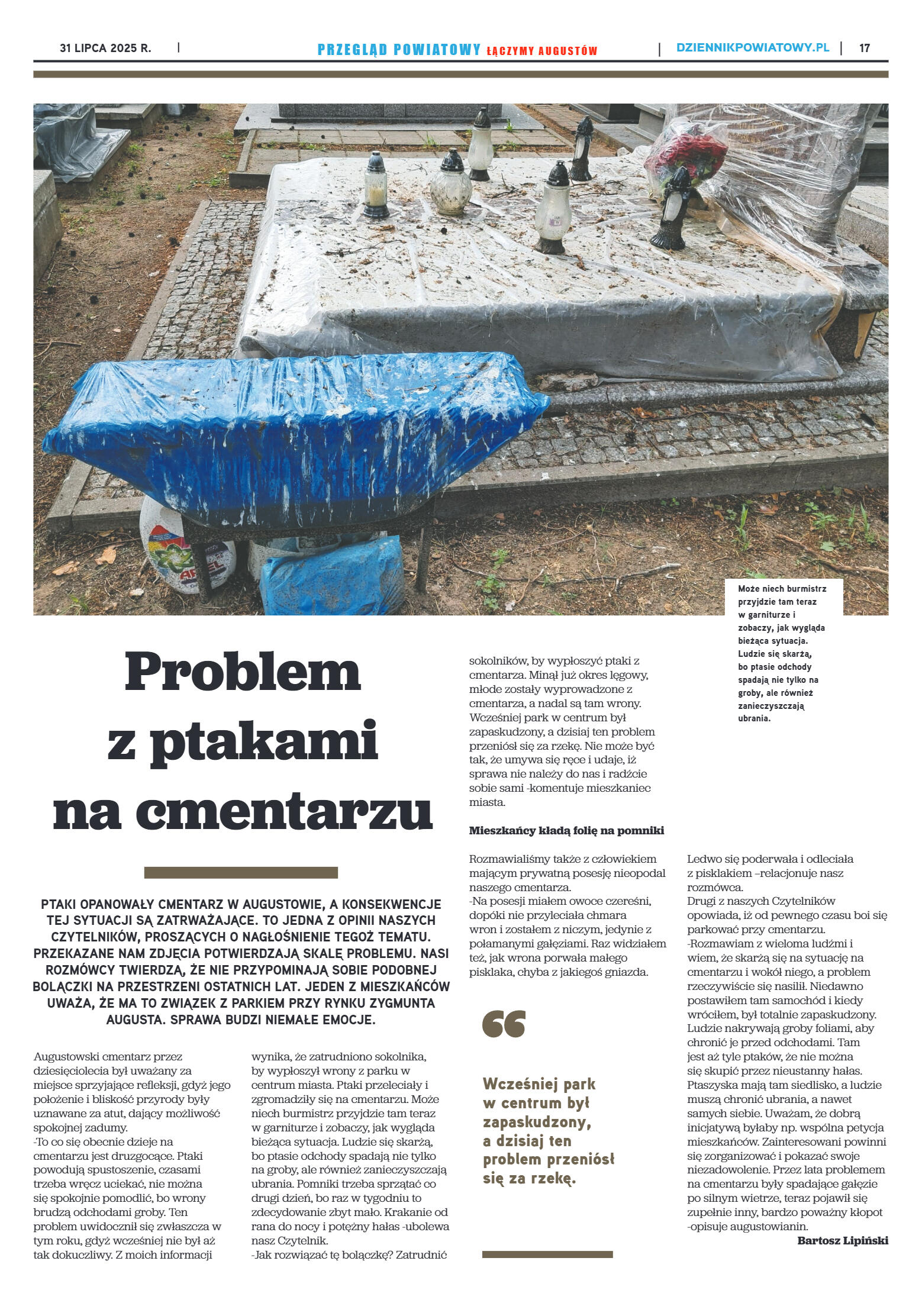 Miesięcznik Przegląd Powiatowy nr 7 z dnia 31 lipc - strona 17