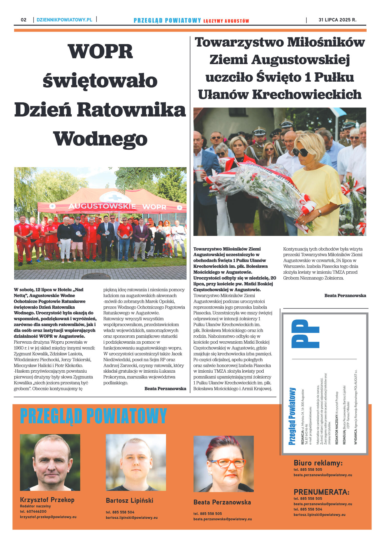 Miesięcznik Przegląd Powiatowy nr 7 z dnia 31 lipc - strona 2