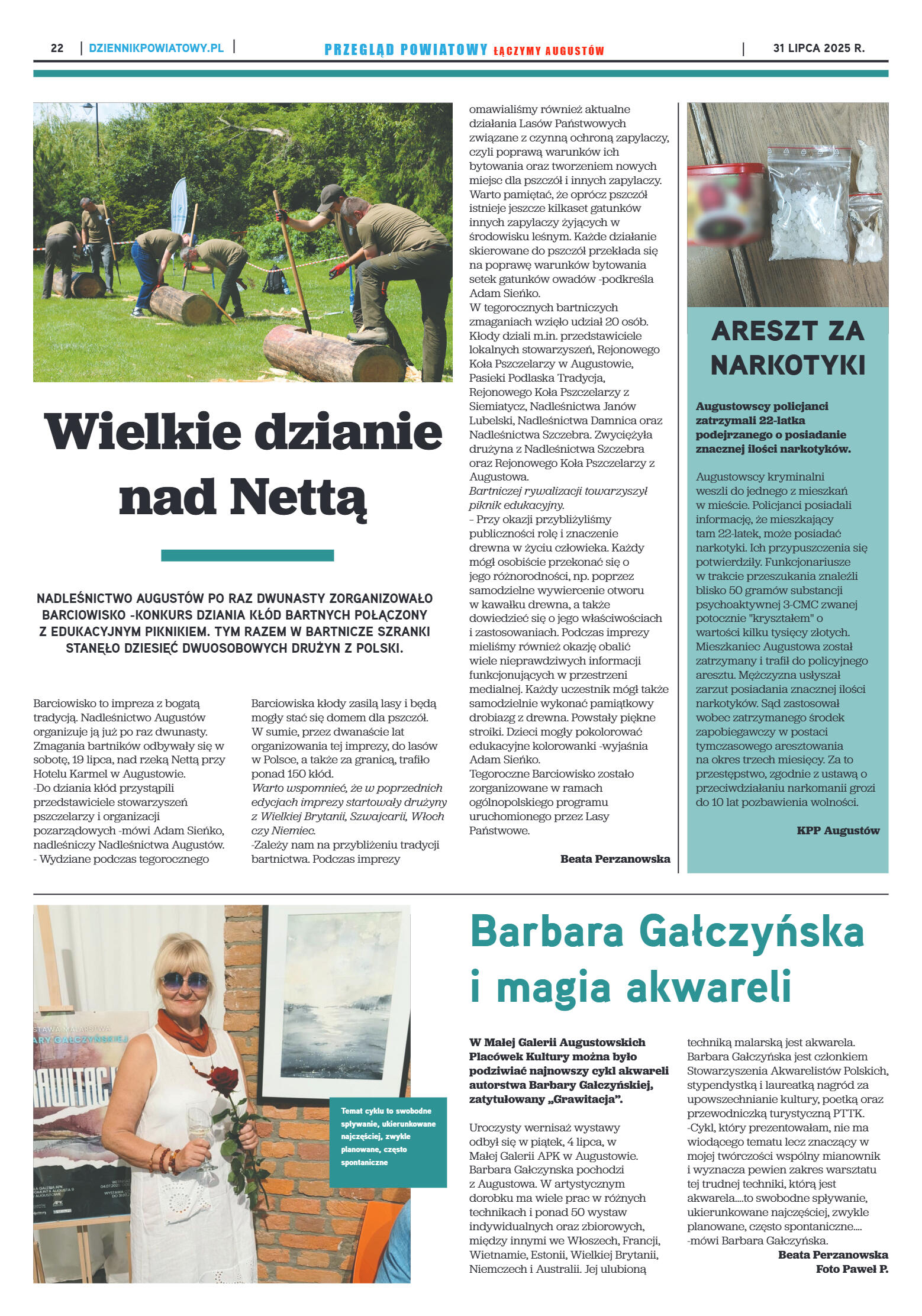 Miesięcznik Przegląd Powiatowy nr 7 z dnia 31 lipc - strona 22