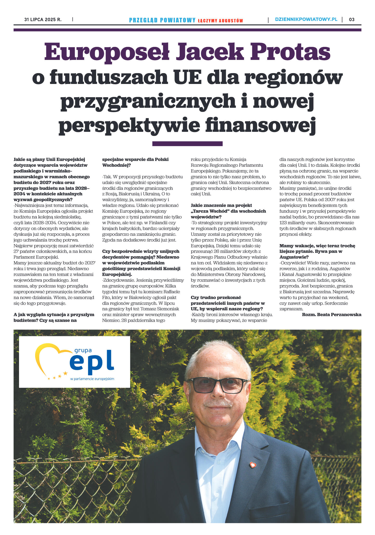 Miesięcznik Przegląd Powiatowy nr 7 z dnia 31 lipc - strona 3