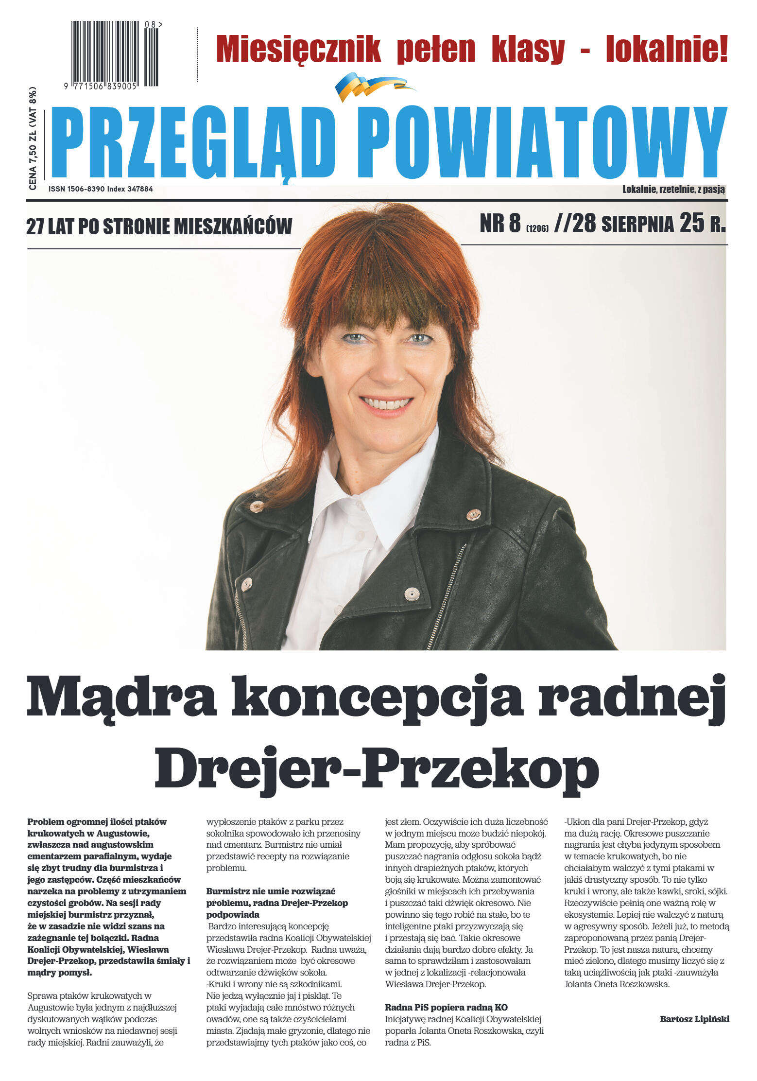 Miesięcznik Przegląd Powiatowy nr 8 z dnia 28 sier - strona 1