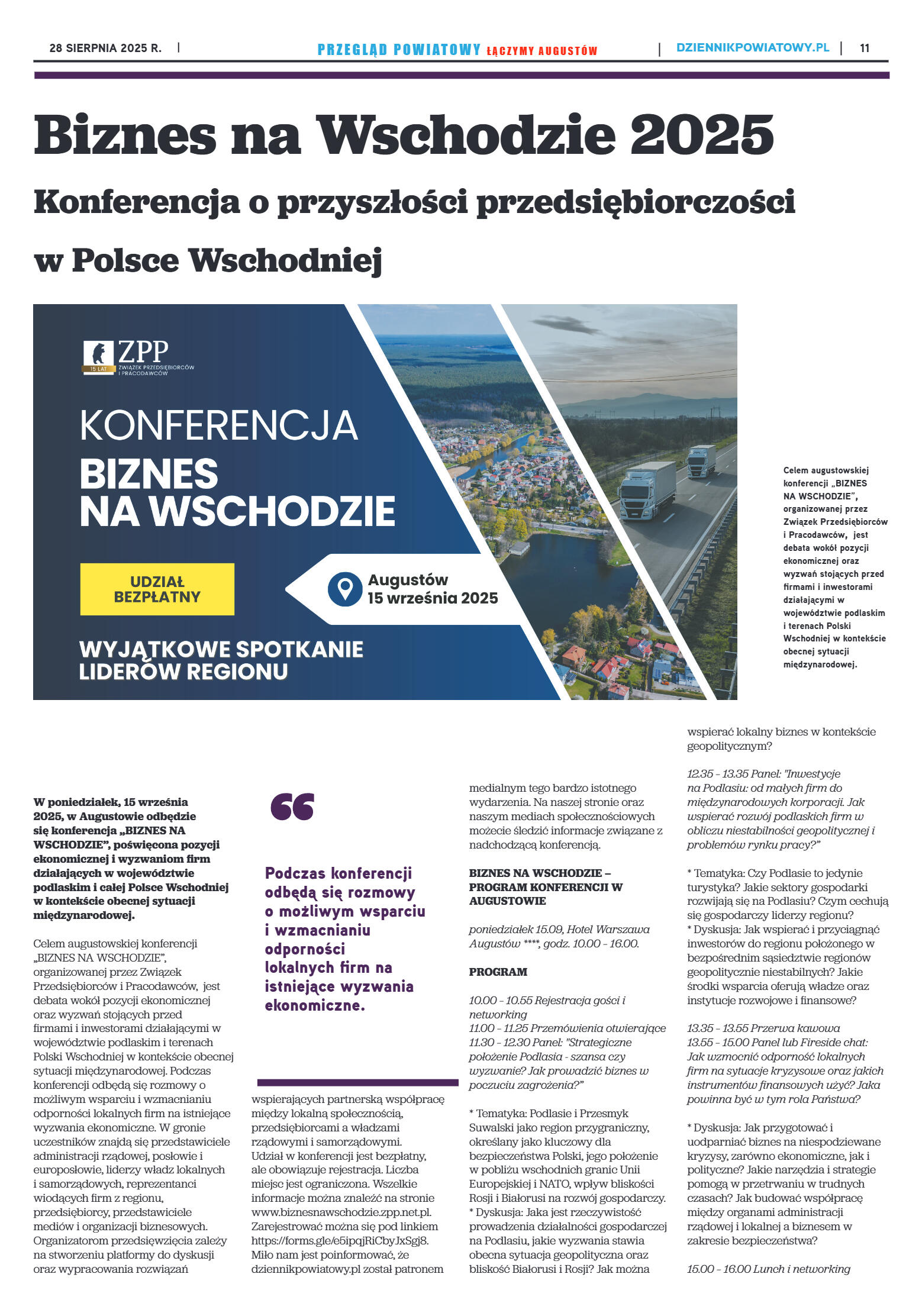 Miesięcznik Przegląd Powiatowy nr 8 z dnia 28 sier - strona 11