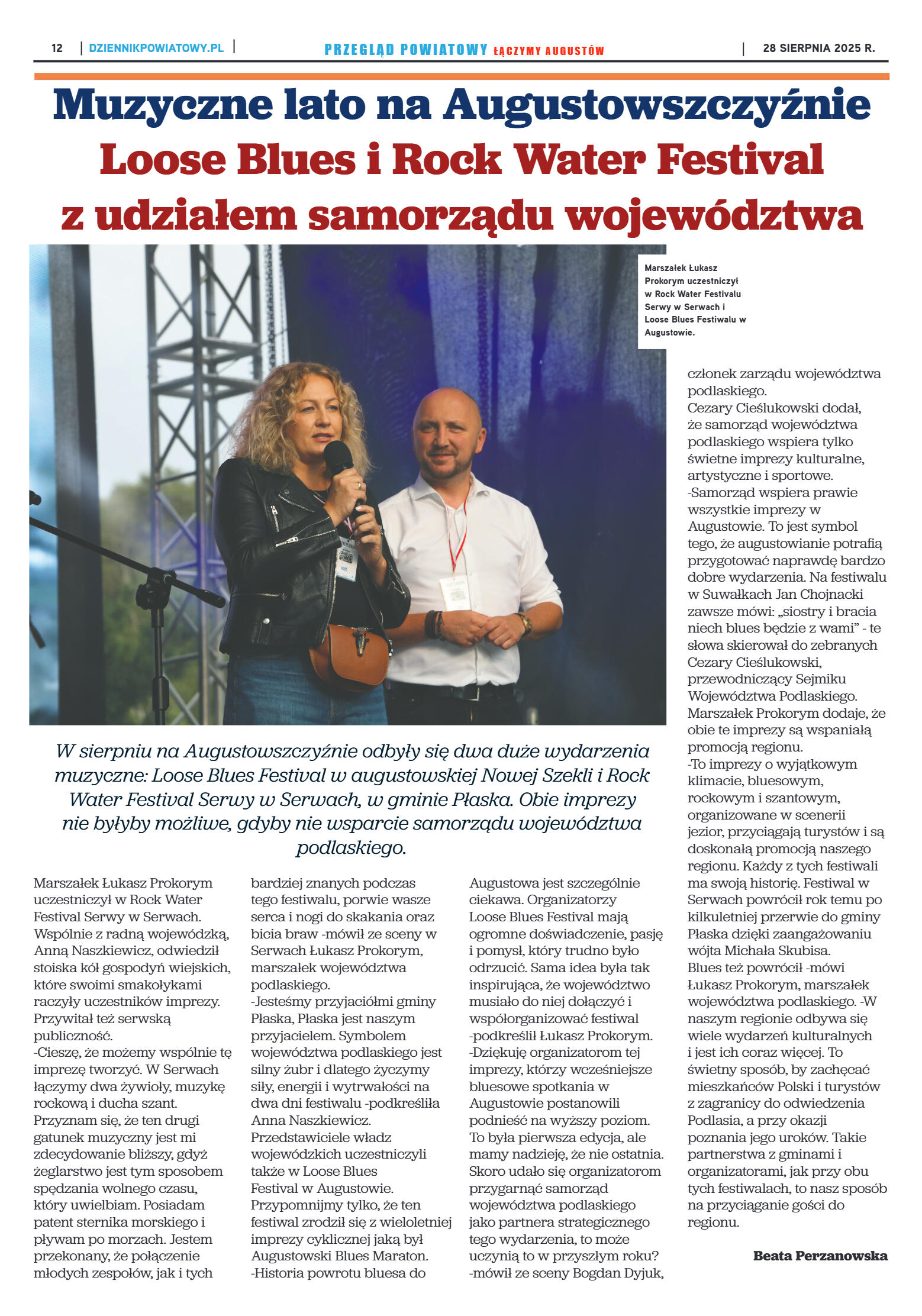 Miesięcznik Przegląd Powiatowy nr 8 z dnia 28 sier - strona 12
