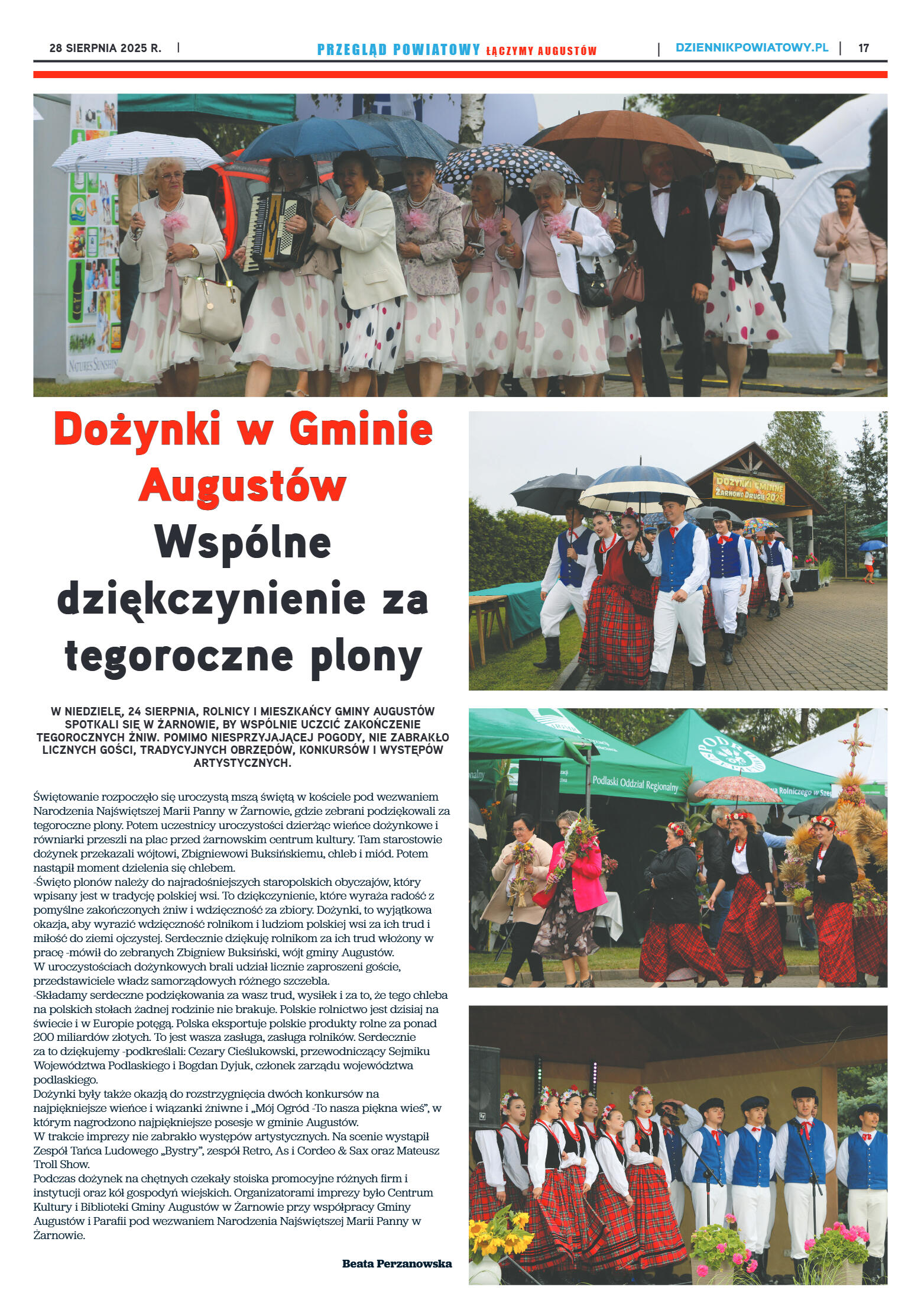 Miesięcznik Przegląd Powiatowy nr 8 z dnia 28 sier - strona 17
