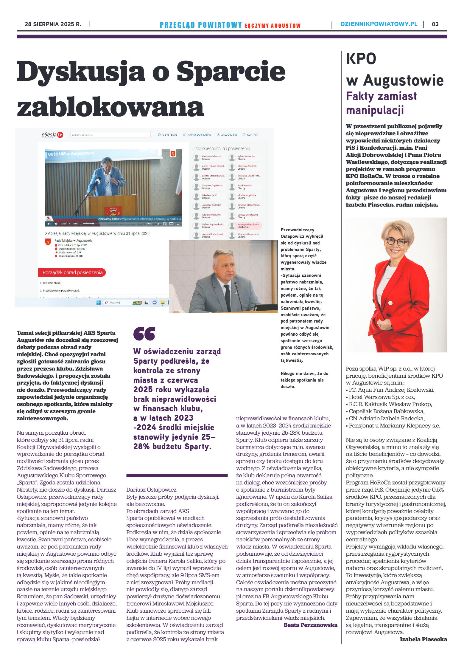 Miesięcznik Przegląd Powiatowy nr 8 z dnia 28 sier - strona 3