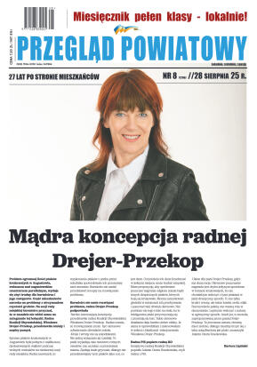 Miesięcznik Przegląd Powiatowy nr 8 z dnia 28 sier - strona 1