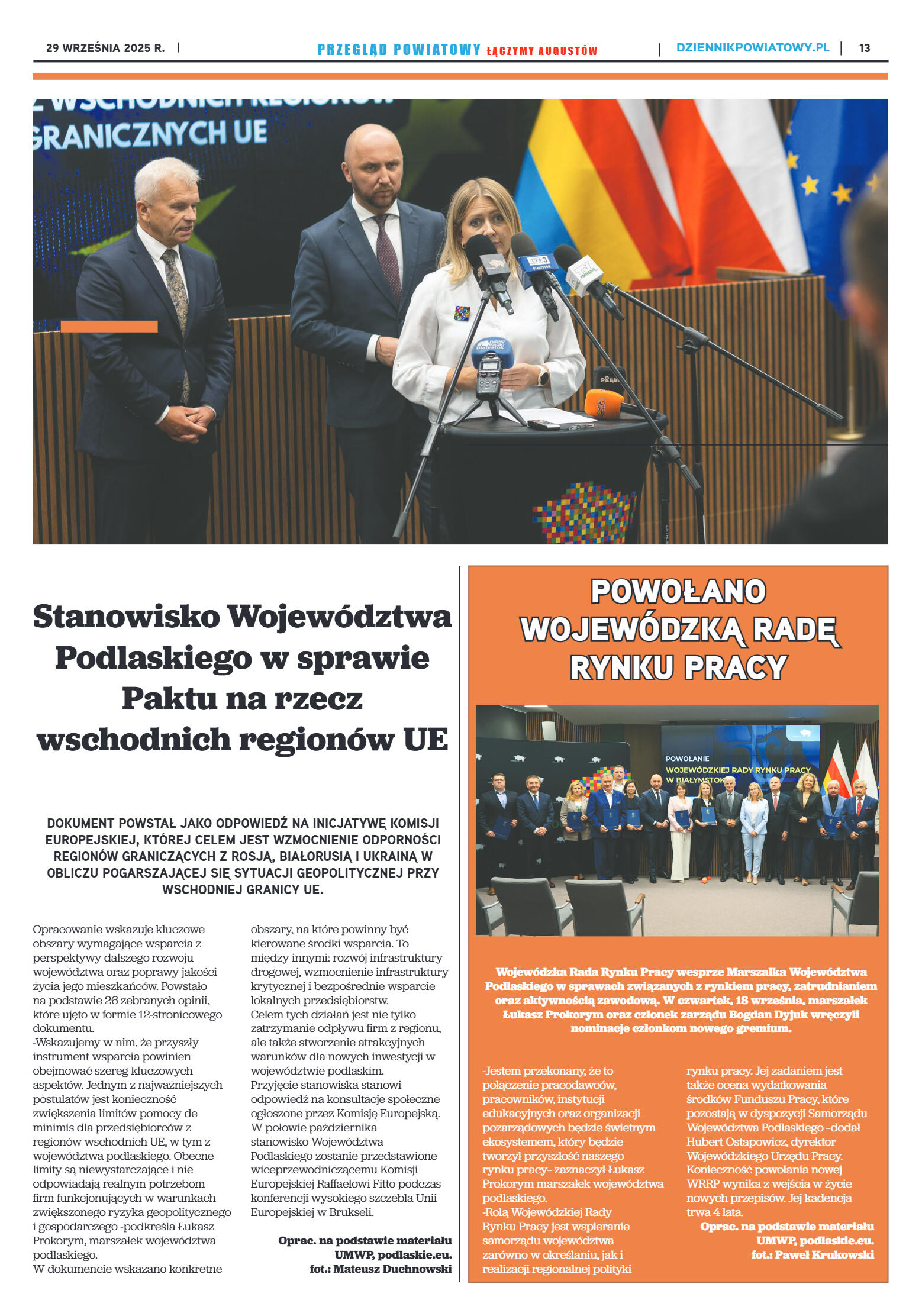 Miesięcznik Przegląd Powiatowy nr 9 z dnia 29 wrze - strona 13