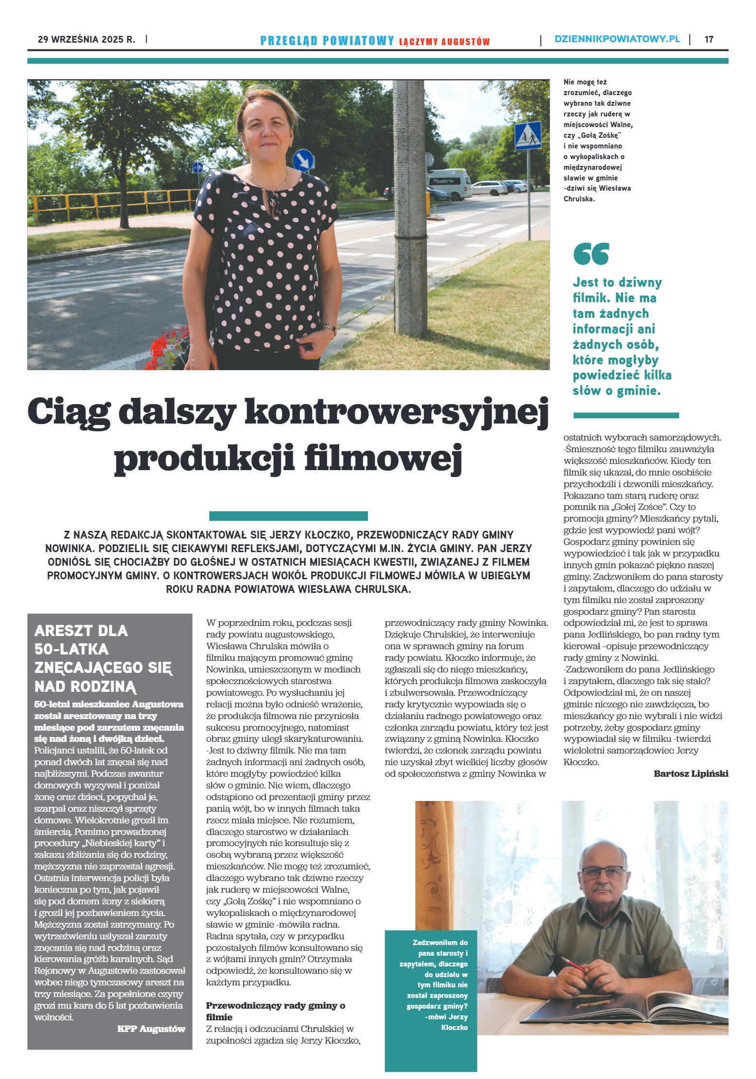 Miesięcznik Przegląd Powiatowy nr 9 z dnia 29 wrze - strona 17