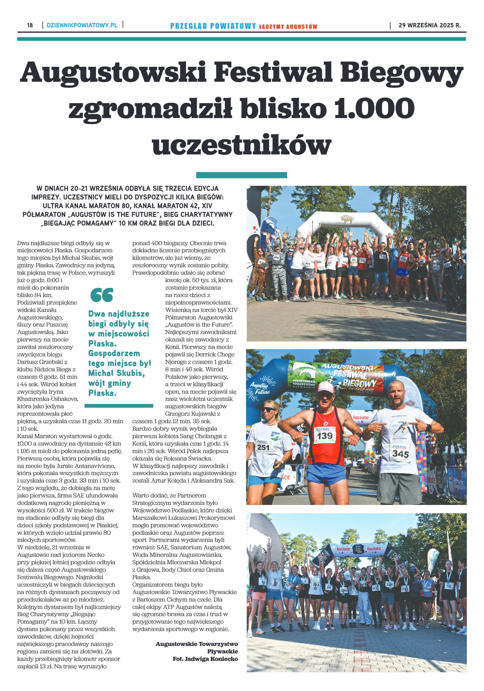 Miesięcznik Przegląd Powiatowy nr 9 z dnia 29 wrze - strona 18