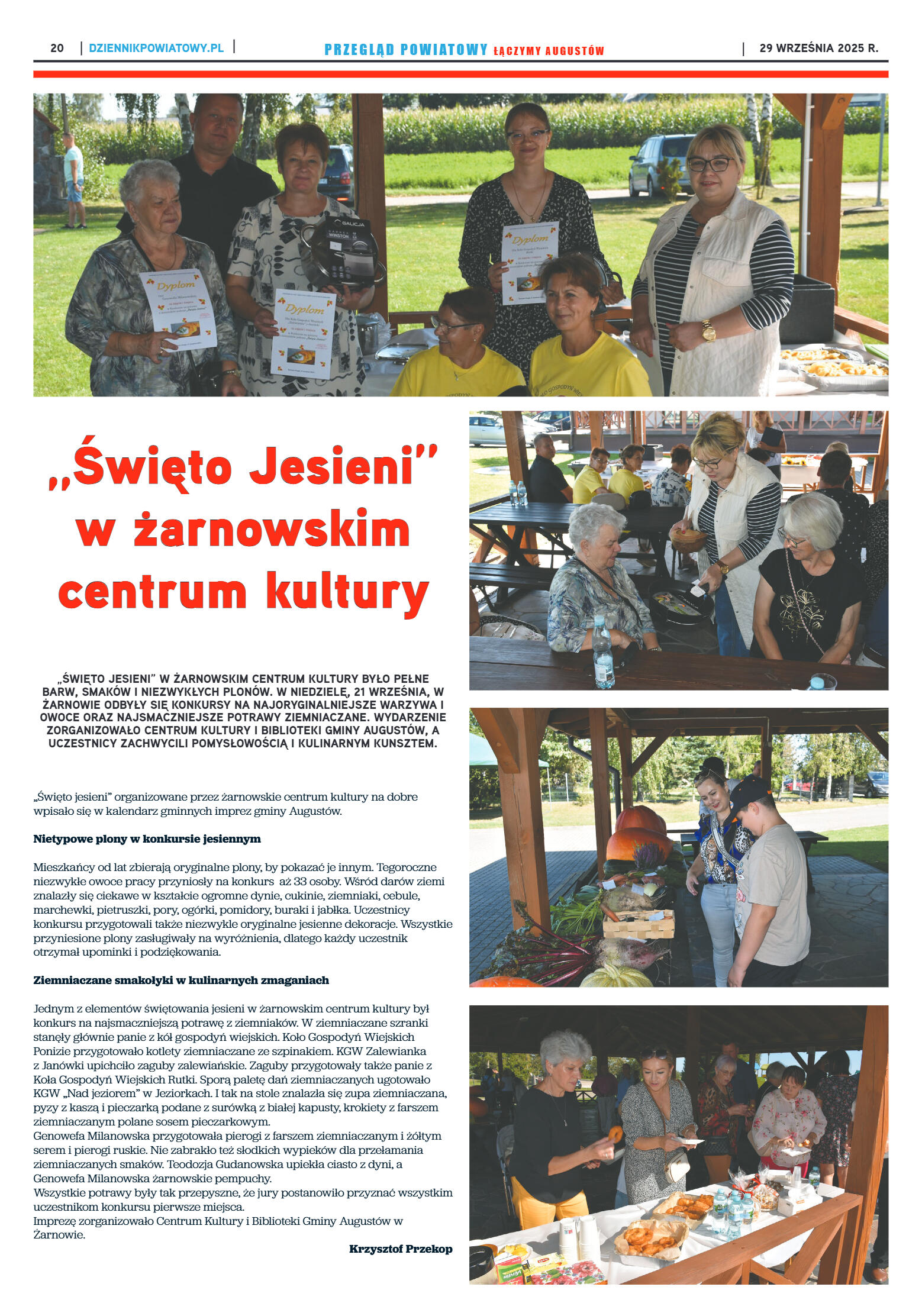 Miesięcznik Przegląd Powiatowy nr 9 z dnia 29 wrze - strona 20