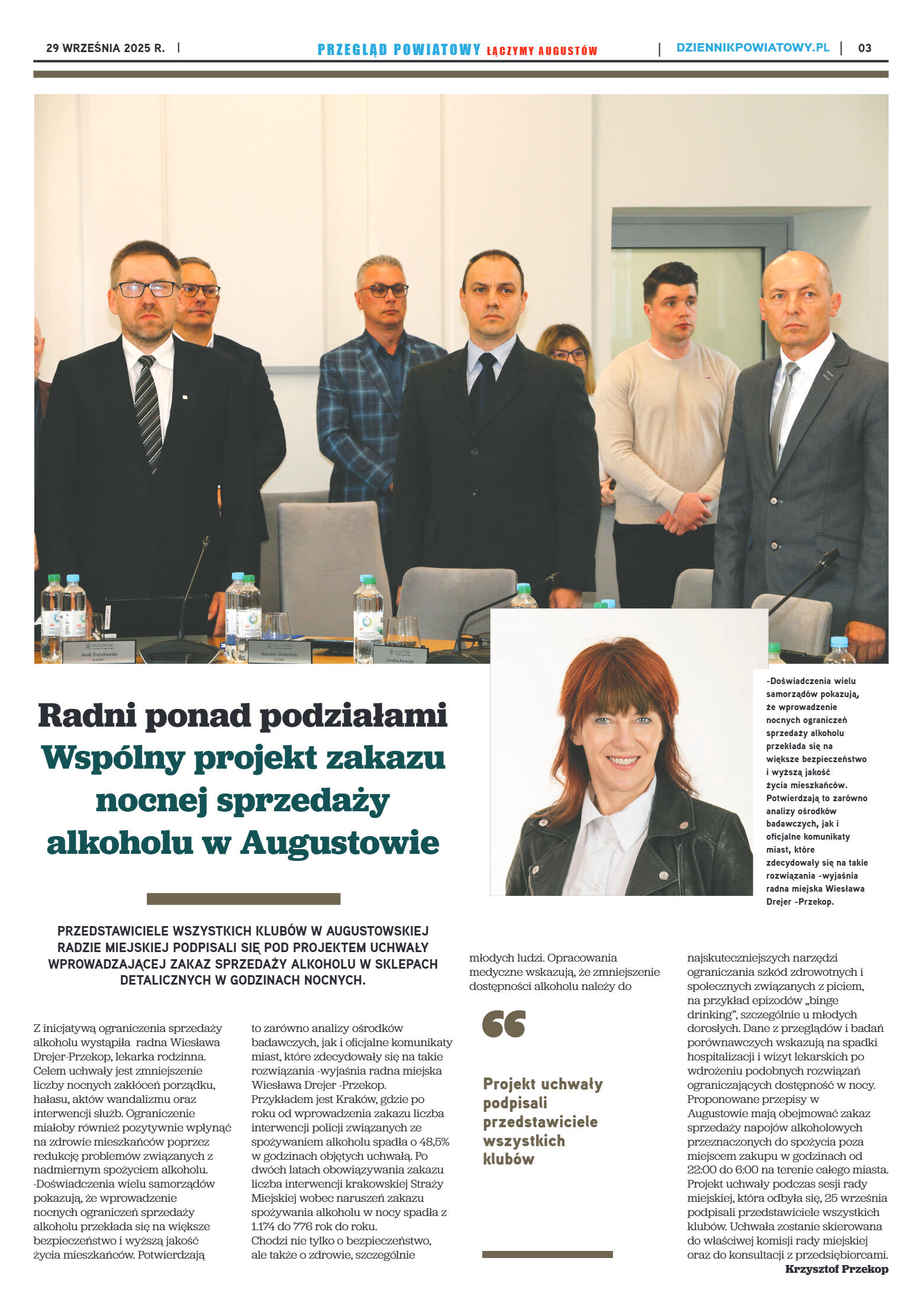 Miesięcznik Przegląd Powiatowy nr 9 z dnia 29 wrze - strona 3