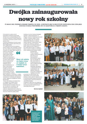 Miesięcznik Przegląd Powiatowy nr 9 z dnia 29 wrze - strona 15