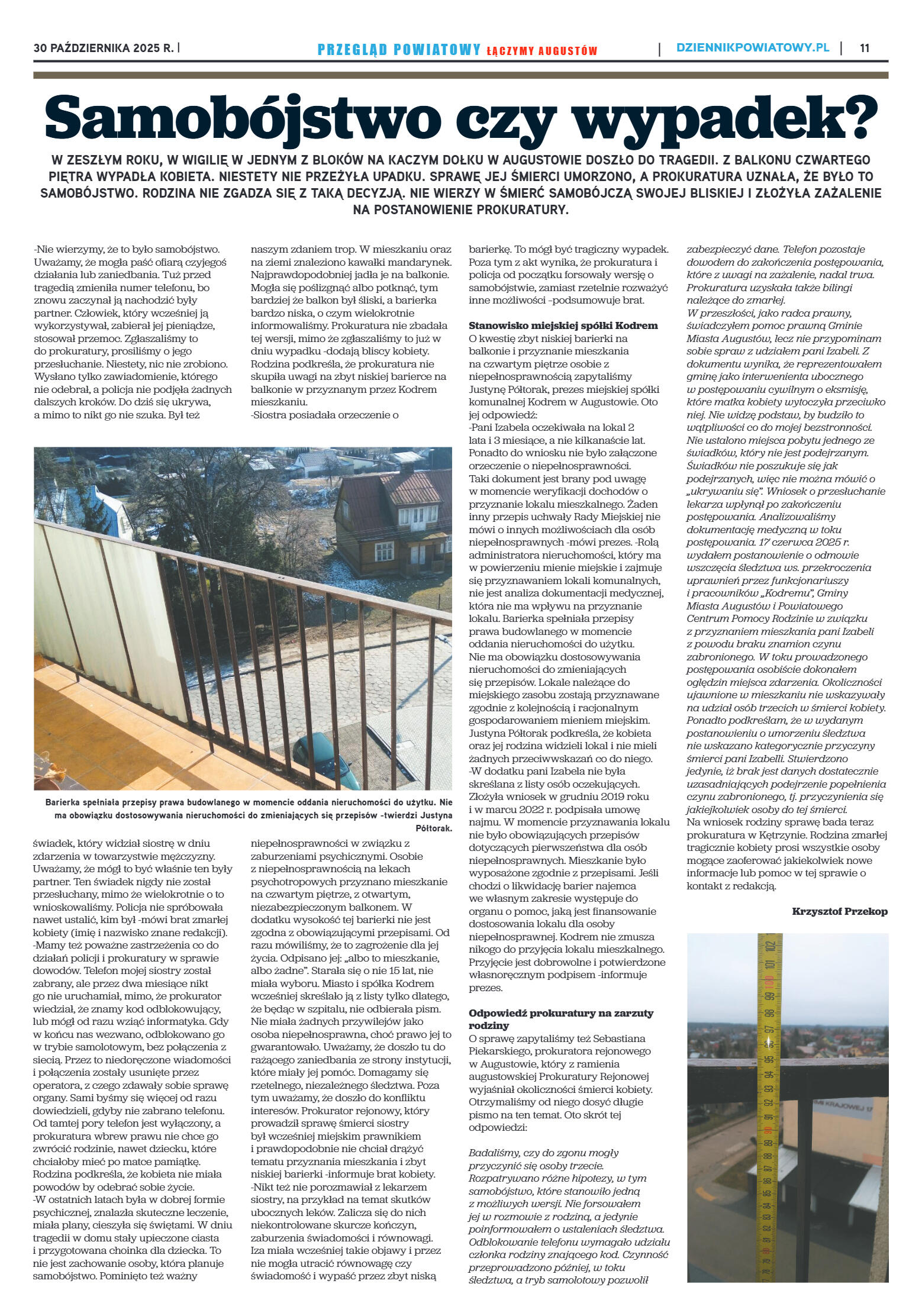 Miesięcznik Przegląd Powiatowy nr 10 z dnia 30 paź - strona 11