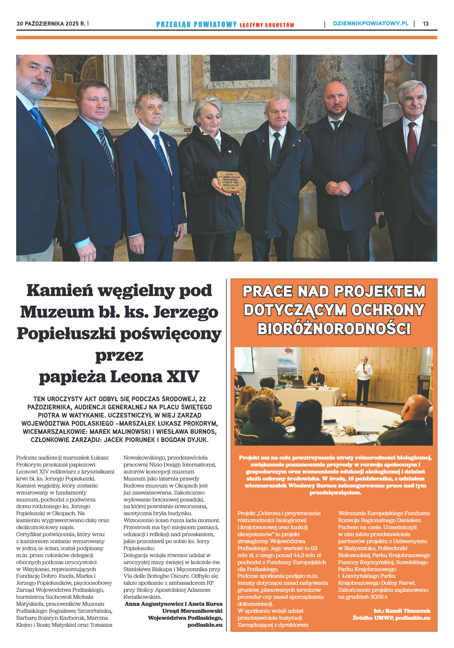 Miesięcznik Przegląd Powiatowy nr 10 z dnia 30 paź - strona 13