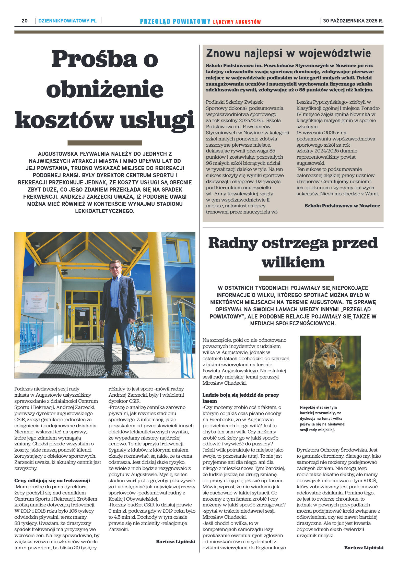 Miesięcznik Przegląd Powiatowy nr 10 z dnia 30 paź - strona 20