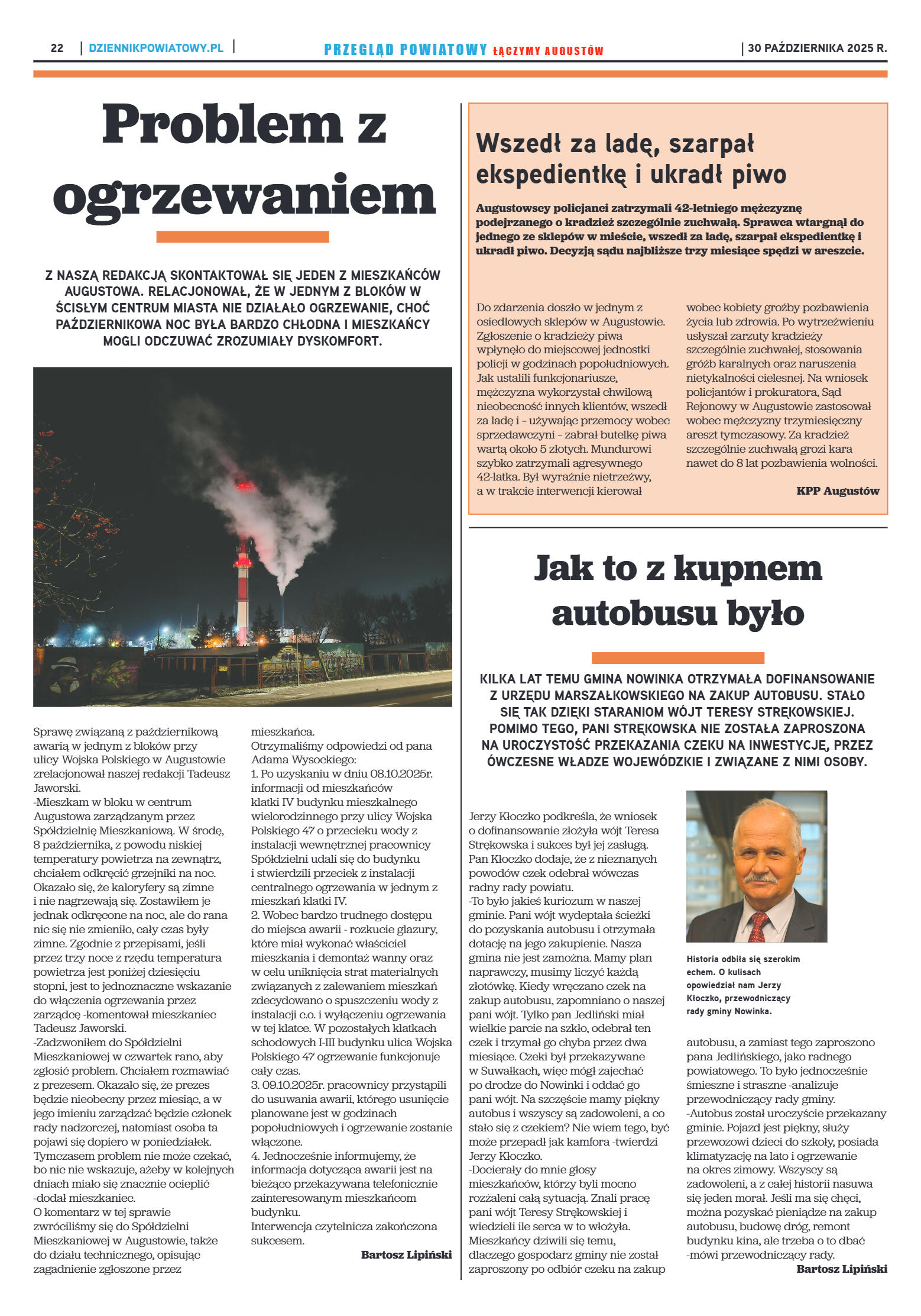 Miesięcznik Przegląd Powiatowy nr 10 z dnia 30 paź - strona 22