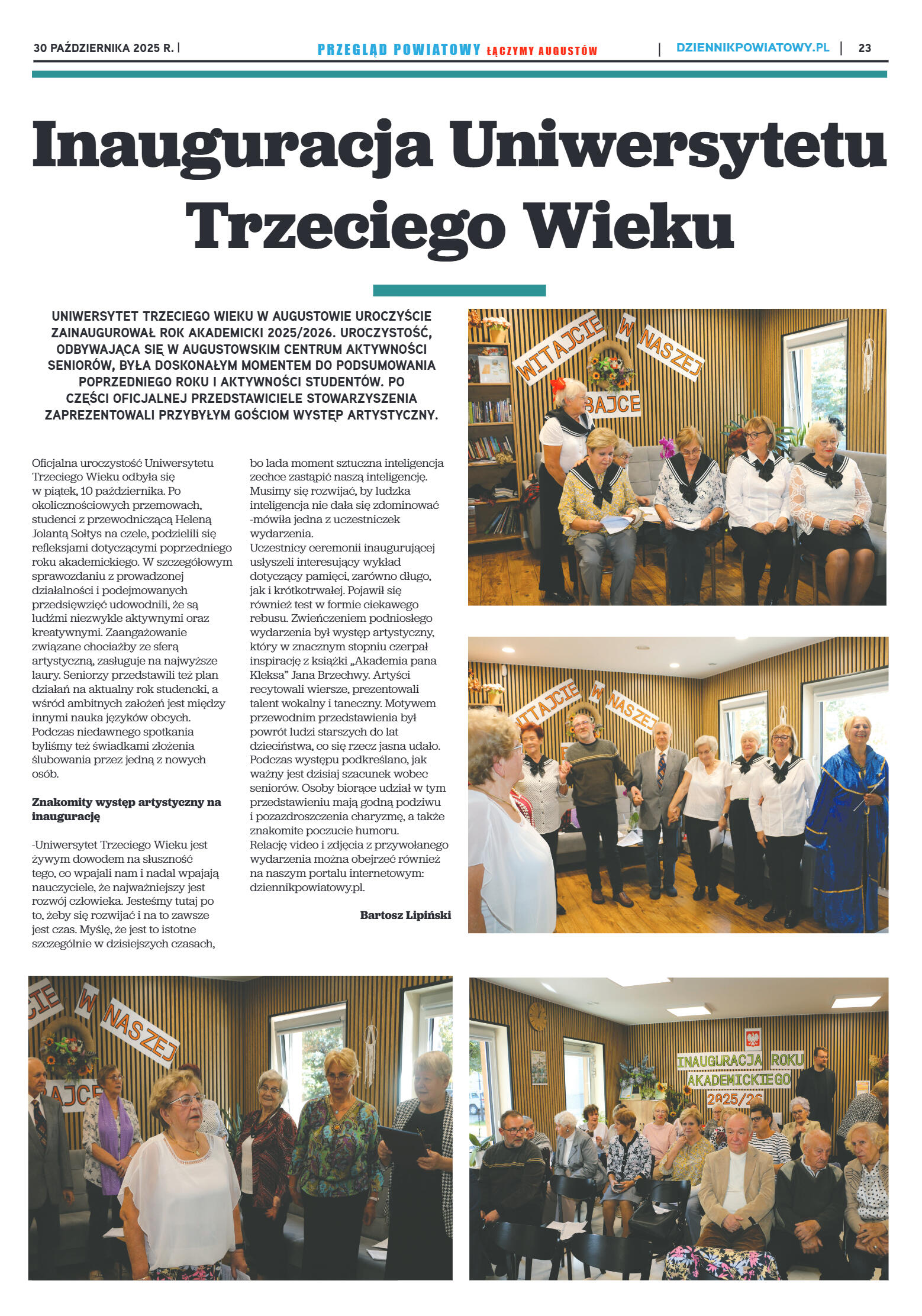 Miesięcznik Przegląd Powiatowy nr 10 z dnia 30 paź - strona 23