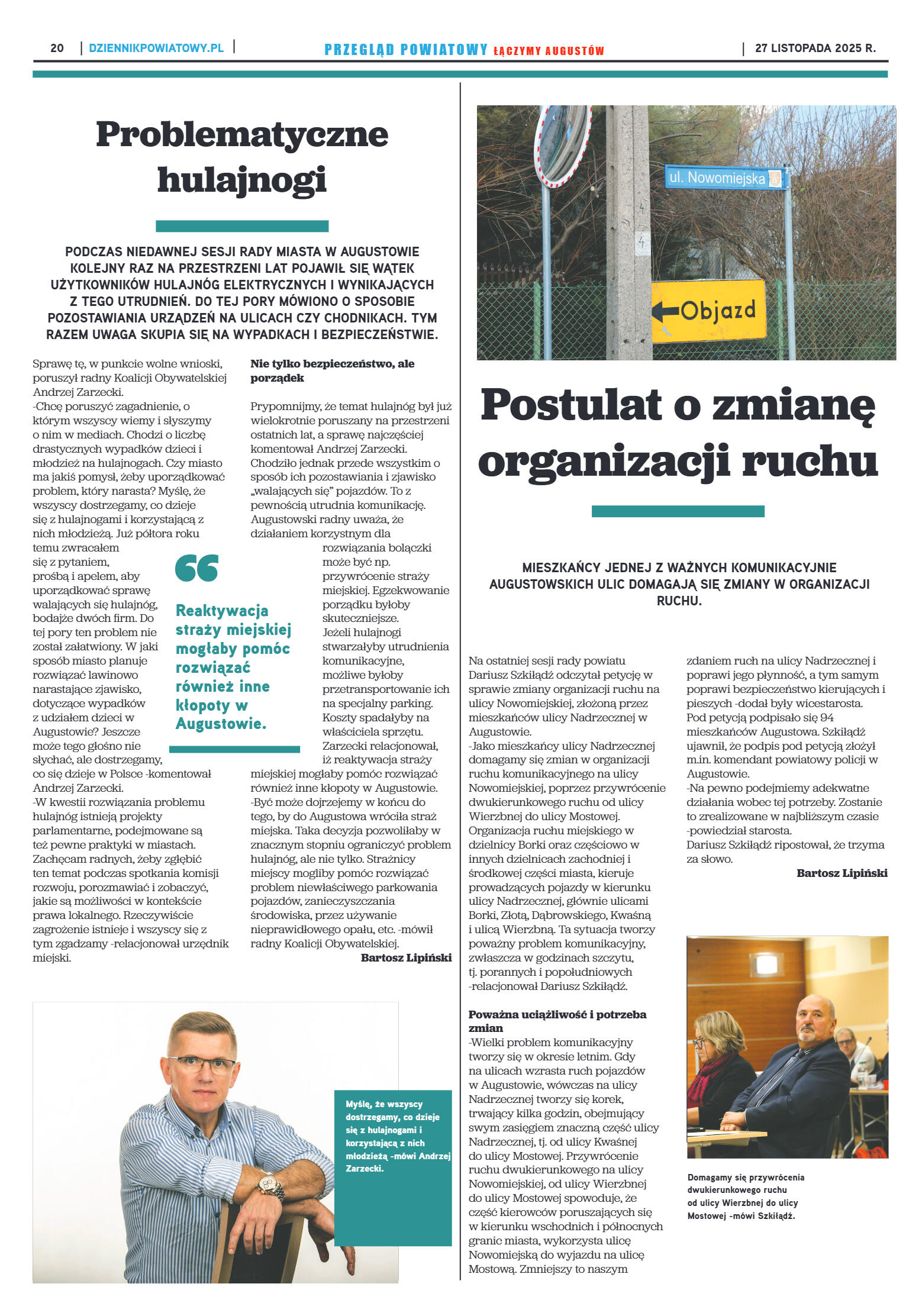 Miesięcznik Przegląd Powiatowy nr 11 z dnia 27 lis - strona 20