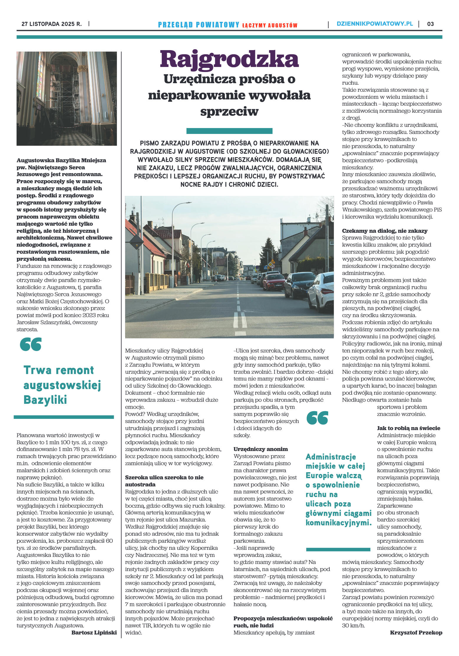 Miesięcznik Przegląd Powiatowy nr 11 z dnia 27 lis - strona 3