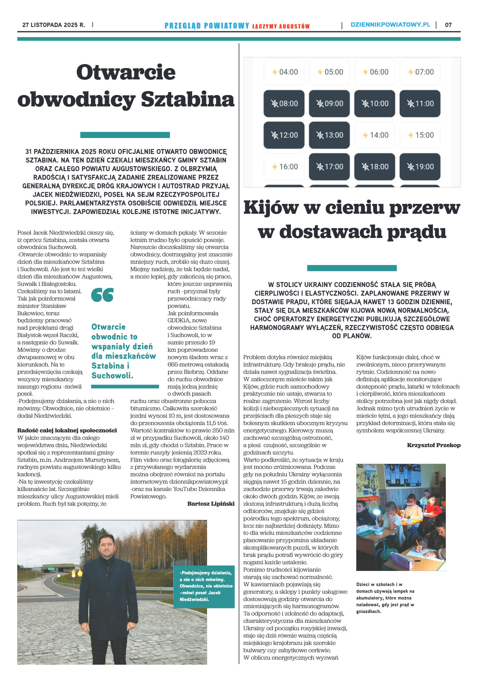 Miesięcznik Przegląd Powiatowy nr 11 z dnia 27 lis - strona 7