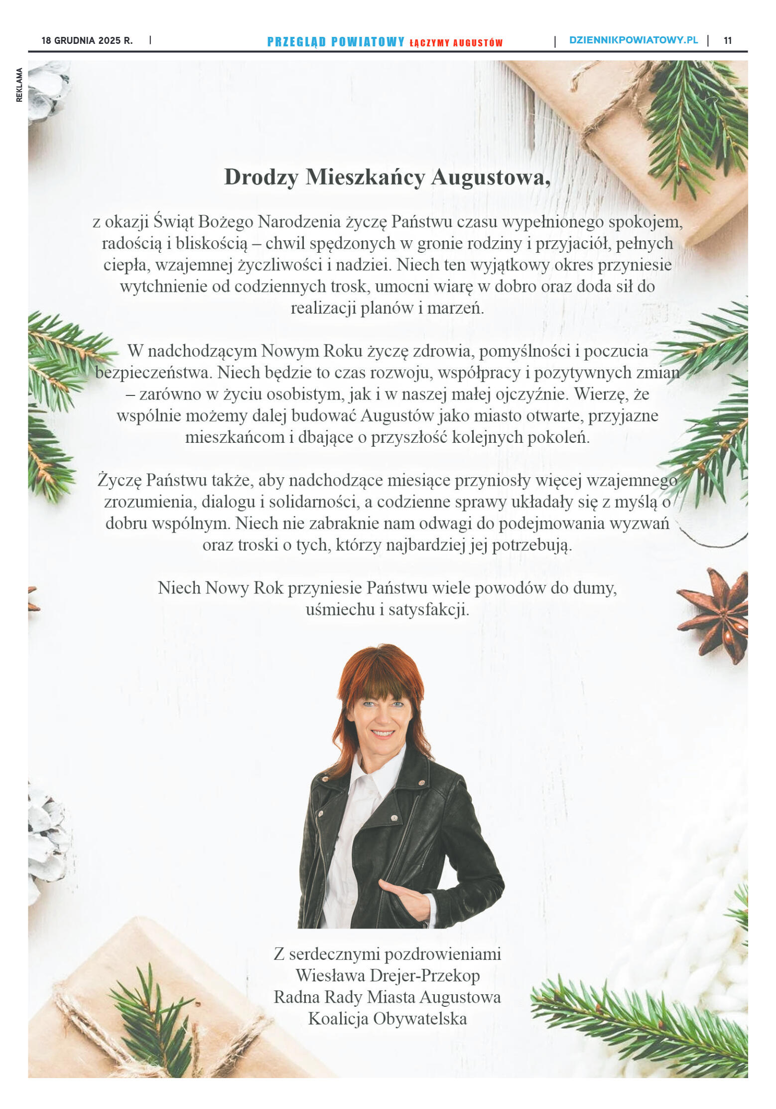 Miesięcznik Przegląd Powiatowy nr 12 z dnia 18 gru - strona 11
