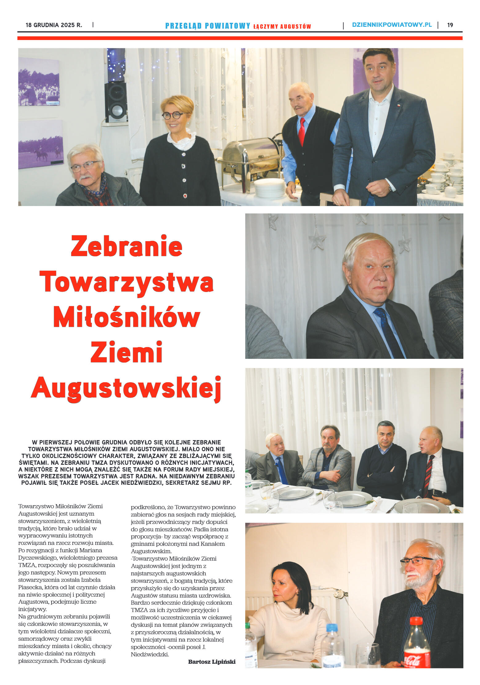 Miesięcznik Przegląd Powiatowy nr 12 z dnia 18 gru - strona 19