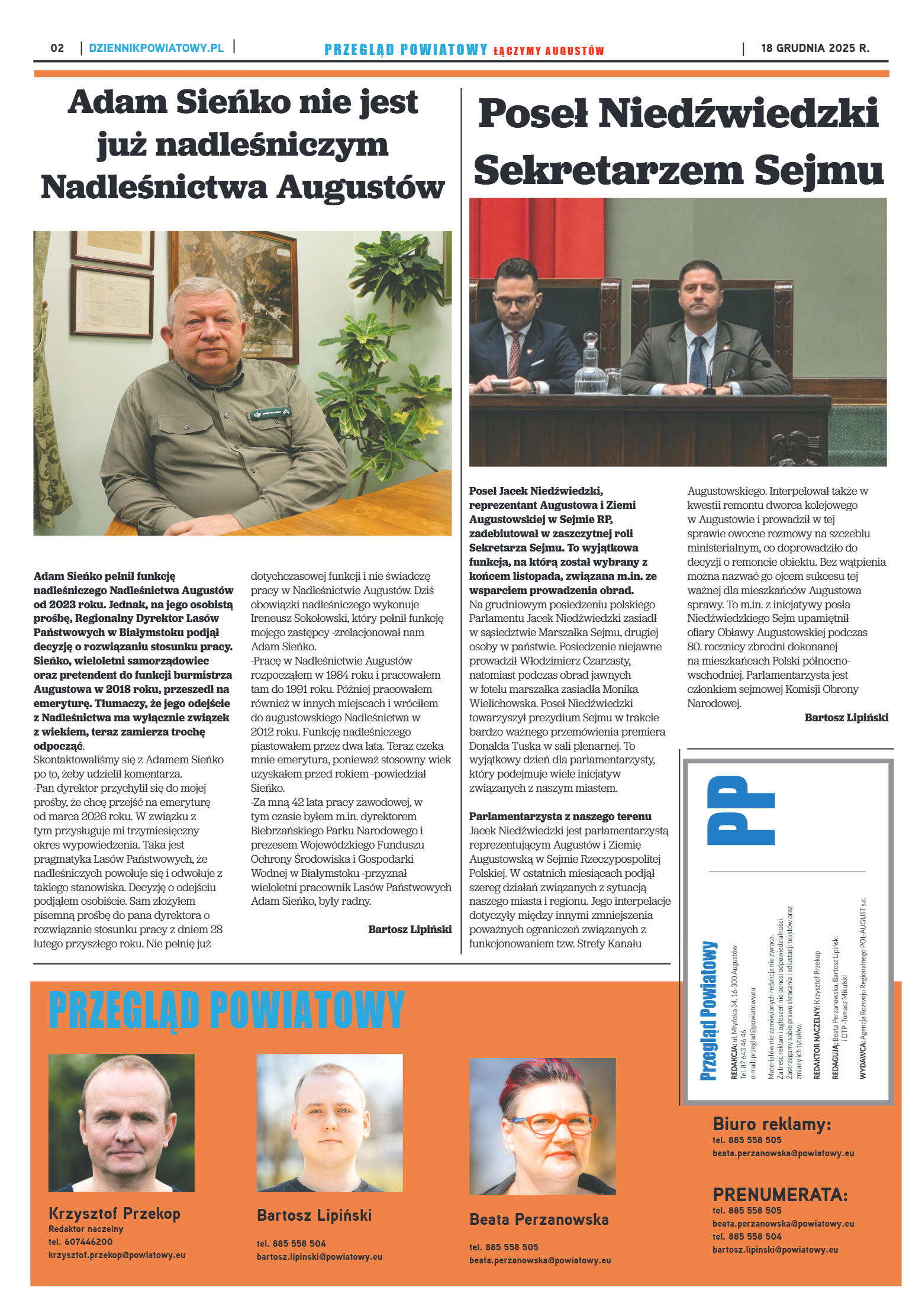 Miesięcznik Przegląd Powiatowy nr 12 z dnia 18 gru - strona 2