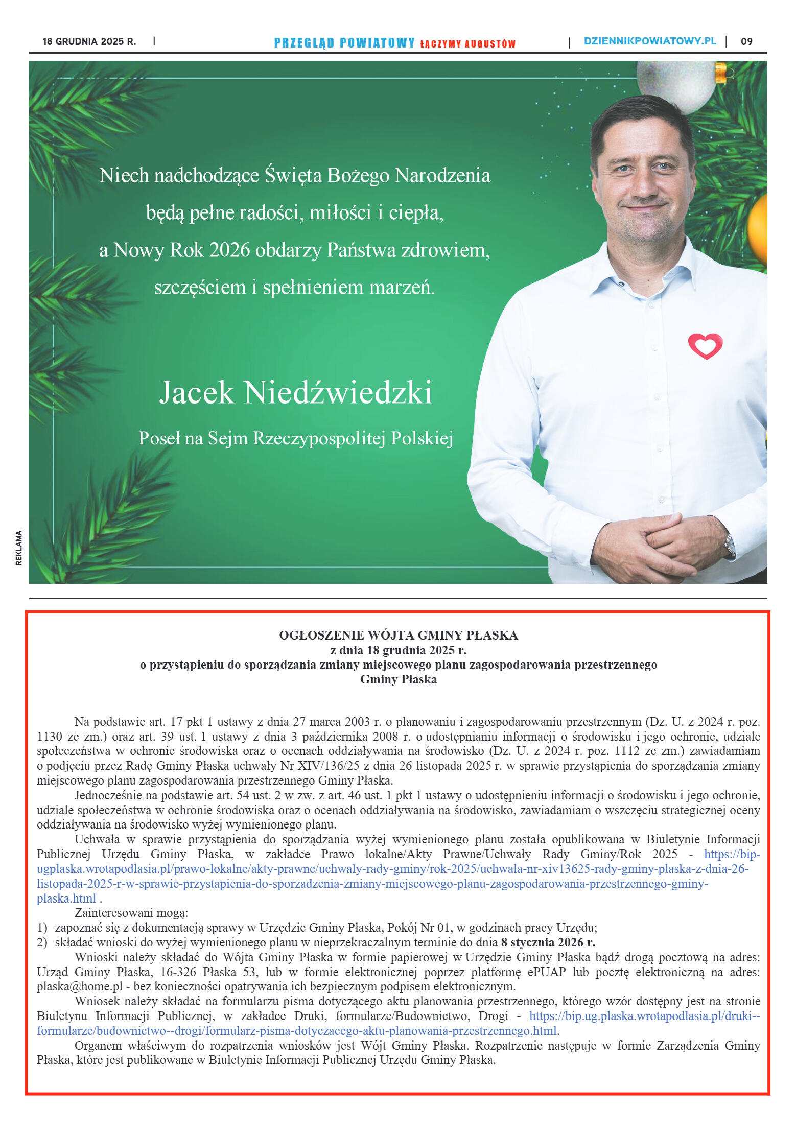 Miesięcznik Przegląd Powiatowy nr 12 z dnia 18 gru - strona 9