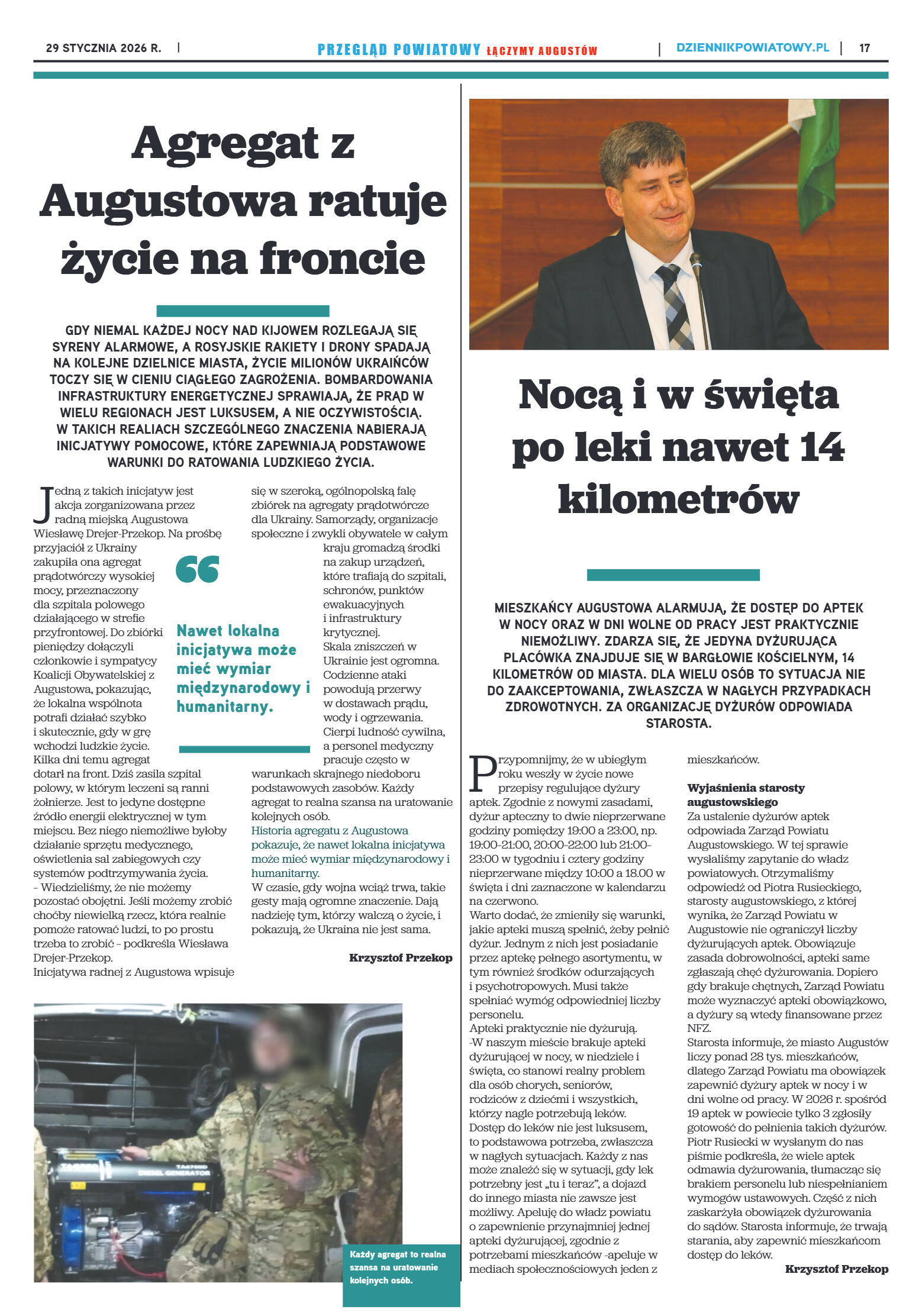 Miesięcznik Przegląd Powiatowy nr 1 z dnia 29 styc - strona 17