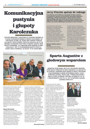 Miesięcznik Przegląd Powiatowy nr 1 z dnia 29 styc - strona 16