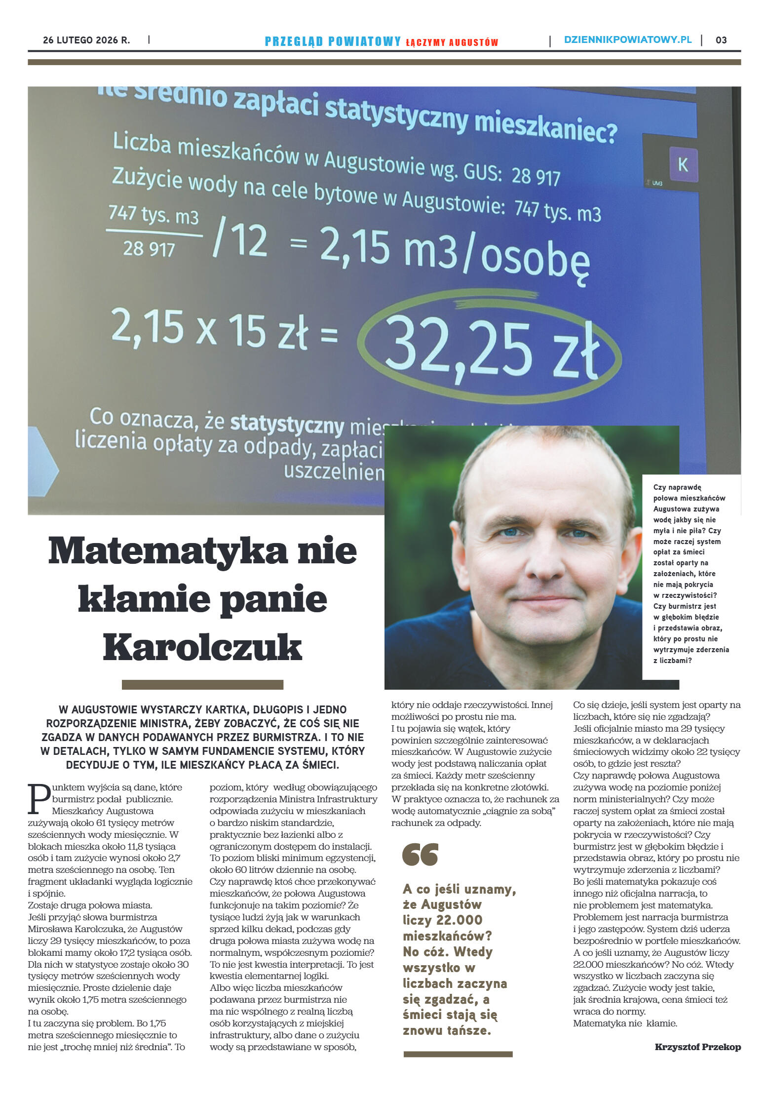 Miesięcznik Przegląd Powiatowy nr 2 z dnia 26 lute - strona 3