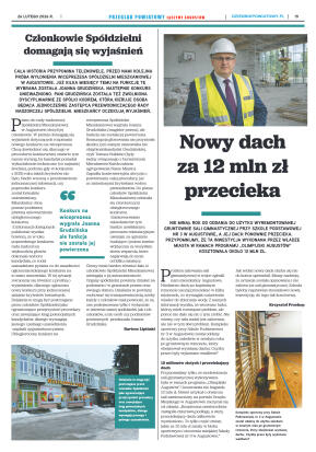 Miesięcznik Przegląd Powiatowy nr 2 z dnia 26 lute - strona 19