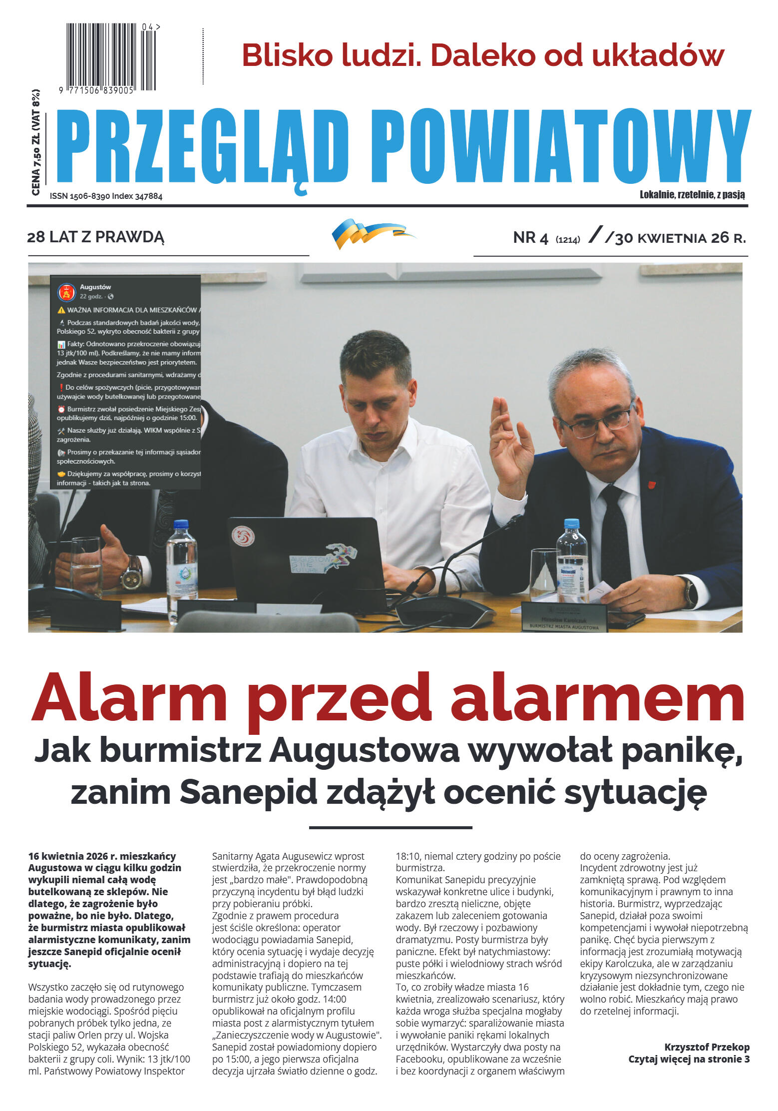 Miesięcznik Przegląd Powiatowy nr 3 z dnia 26 marc - strona 1