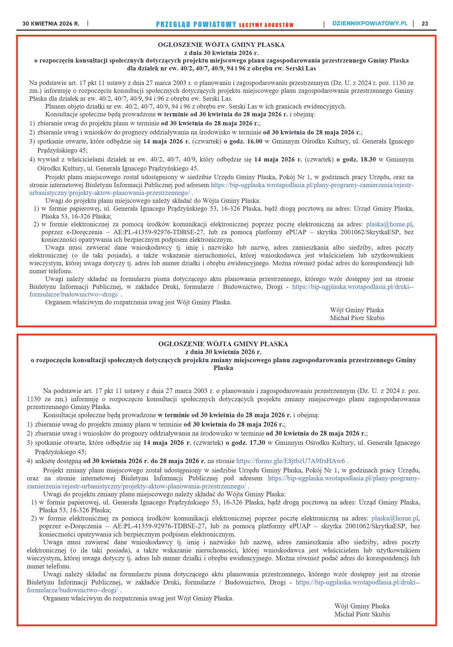 Miesięcznik Przegląd Powiatowy nr 3 z dnia 26 marc - strona 23