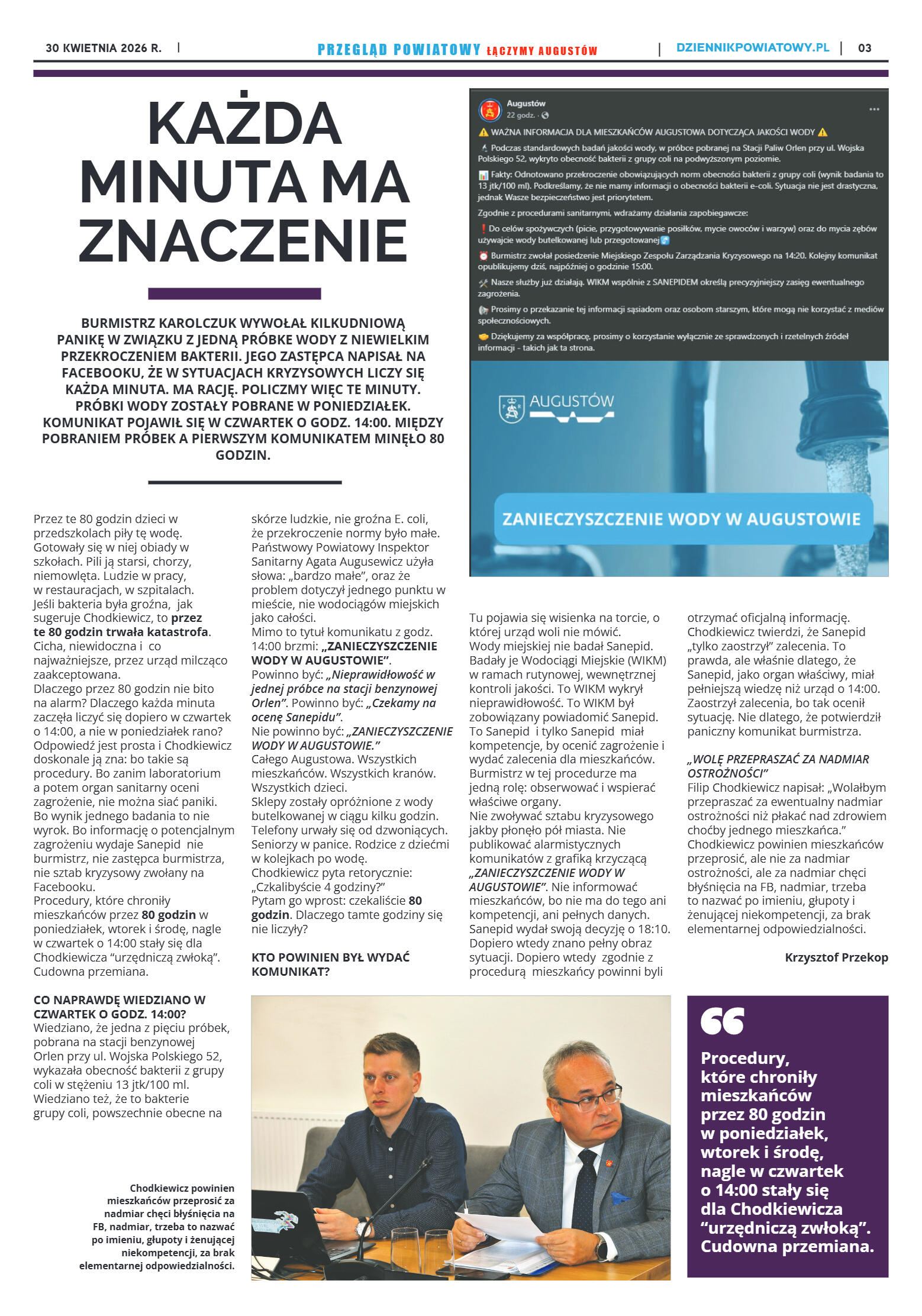 Miesięcznik Przegląd Powiatowy nr 3 z dnia 26 marc - strona 3