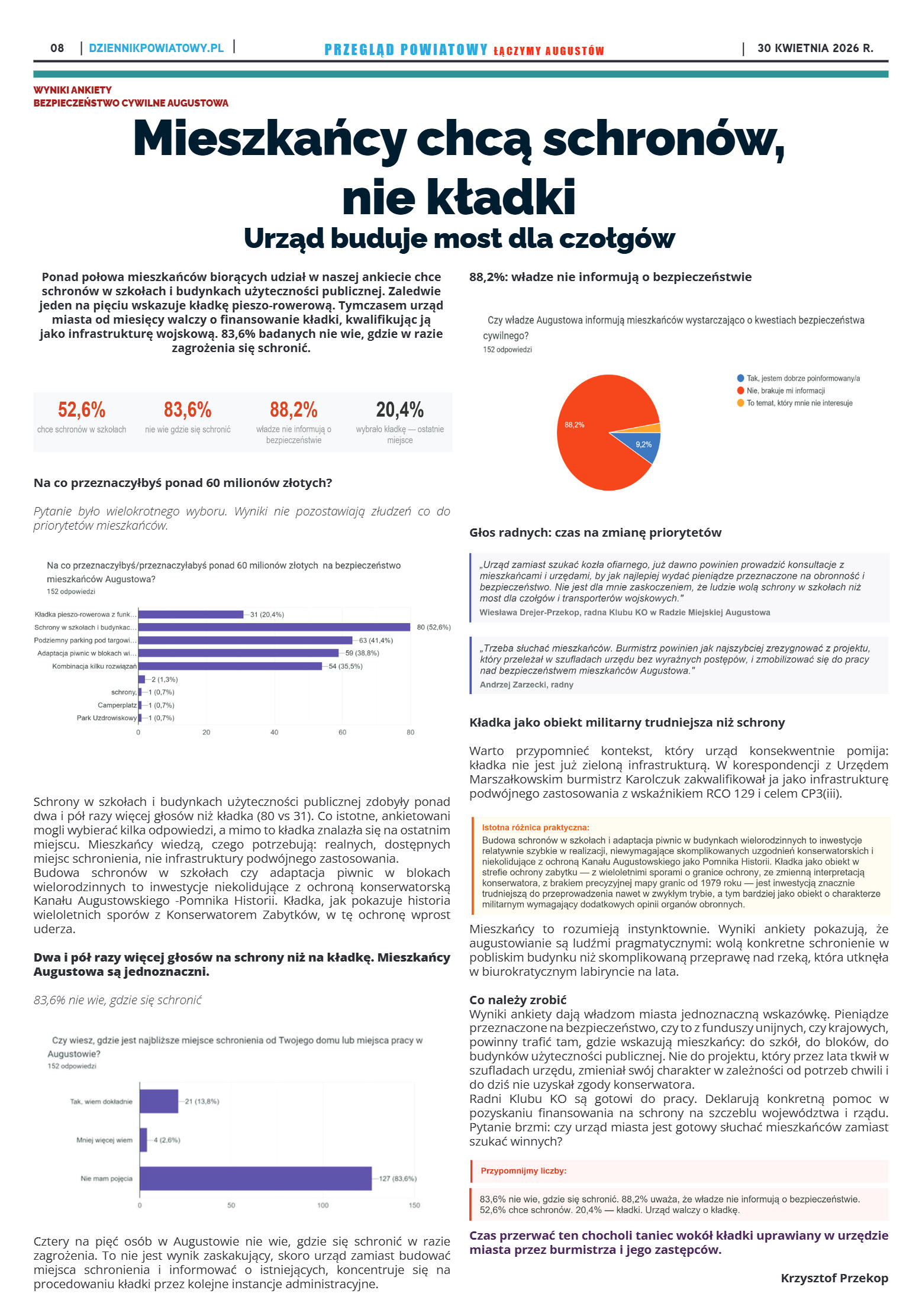 Miesięcznik Przegląd Powiatowy nr 3 z dnia 26 marc - strona 8