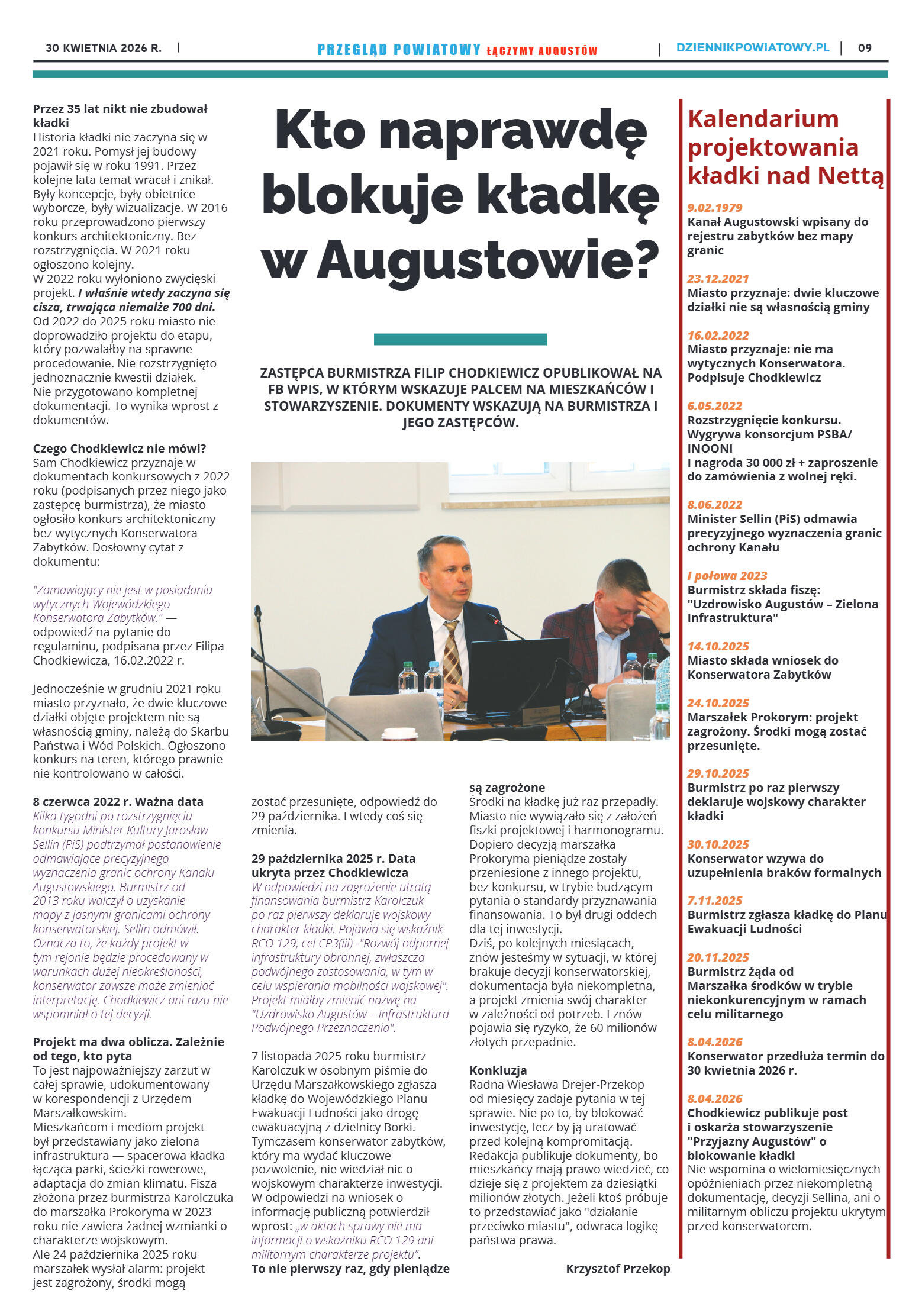 Miesięcznik Przegląd Powiatowy nr 3 z dnia 26 marc - strona 9