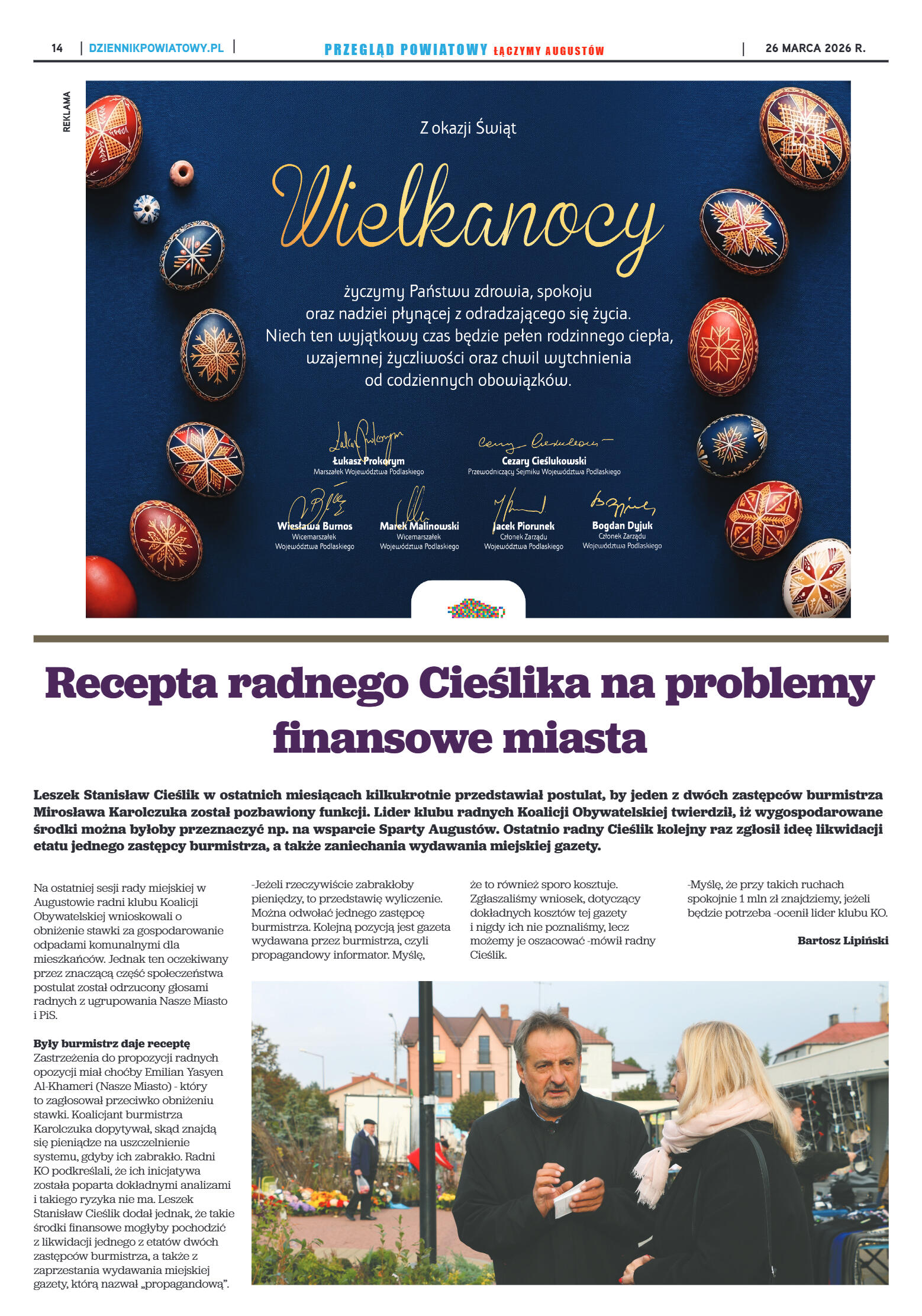 Miesięcznik Przegląd Powiatowy nr 3 z dnia 26 marc - strona 14