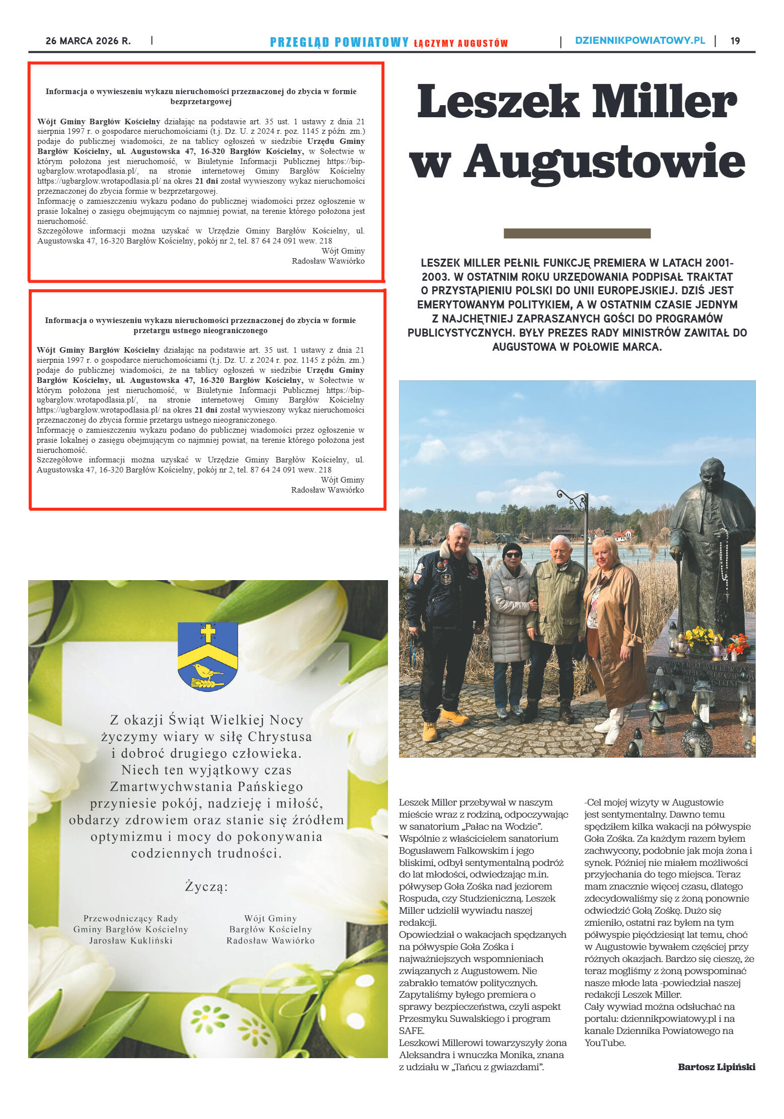 Miesięcznik Przegląd Powiatowy nr 3 z dnia 26 marc - strona 19