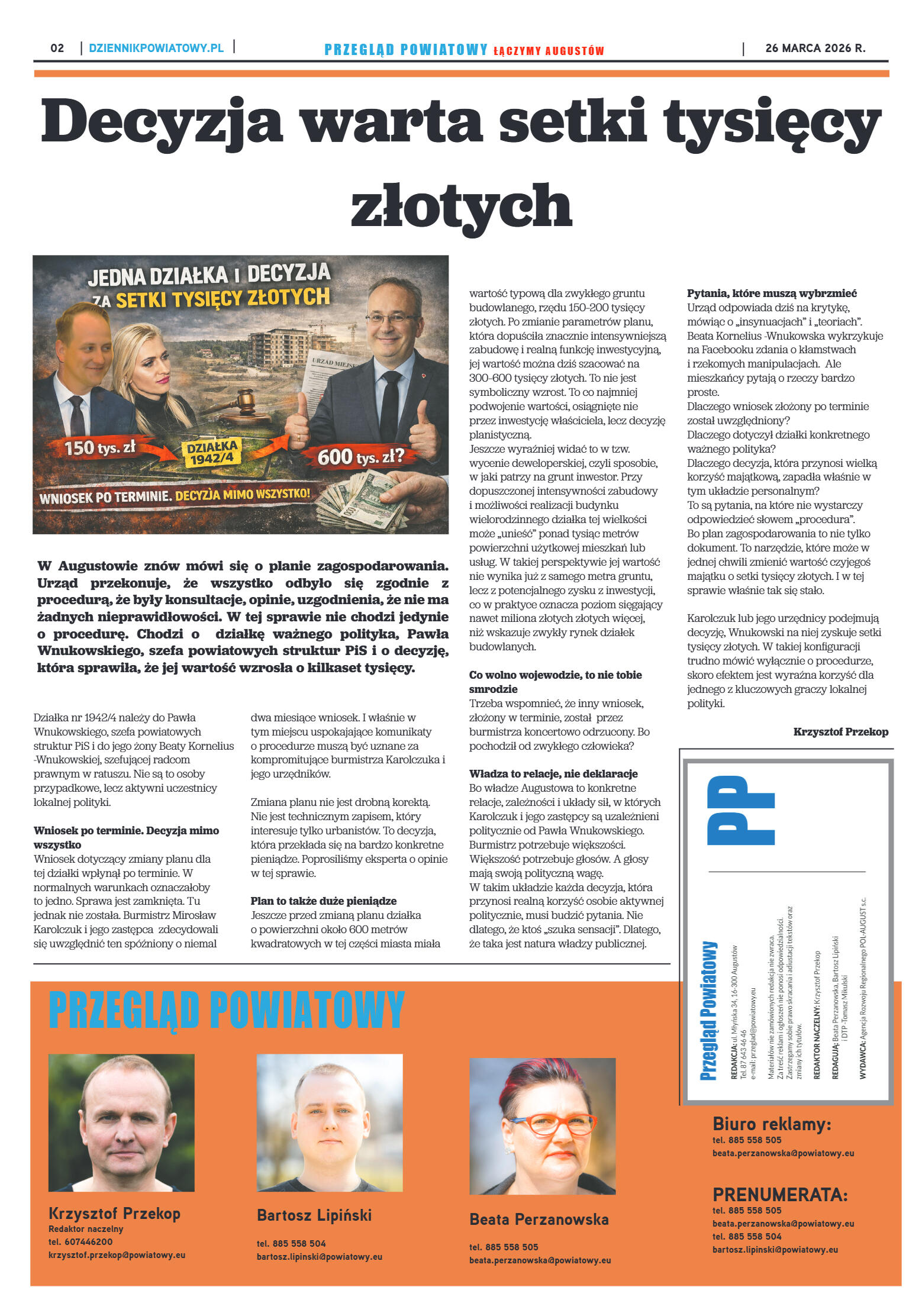 Miesięcznik Przegląd Powiatowy nr 3 z dnia 26 marc - strona 2