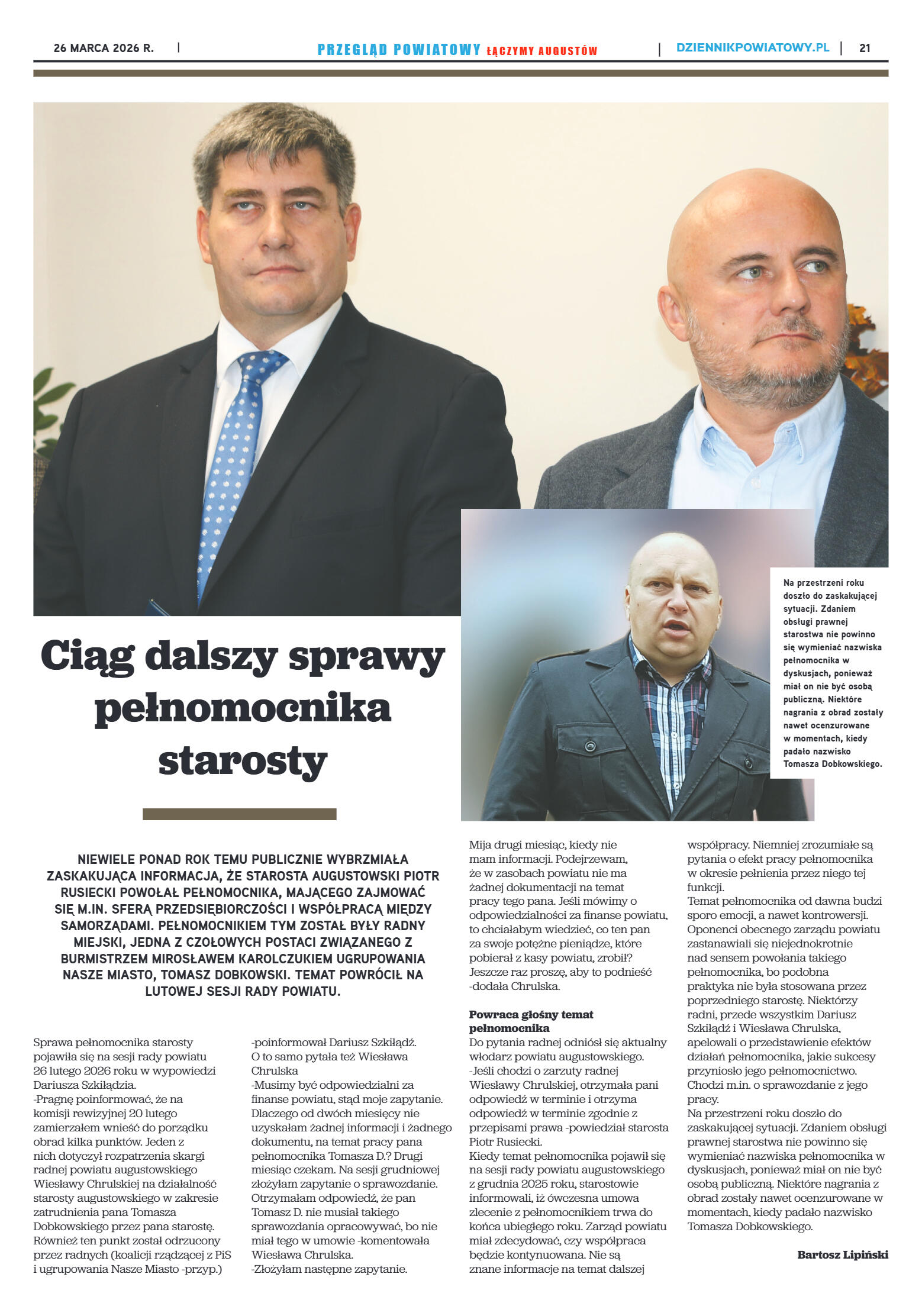 Miesięcznik Przegląd Powiatowy nr 3 z dnia 26 marc - strona 21